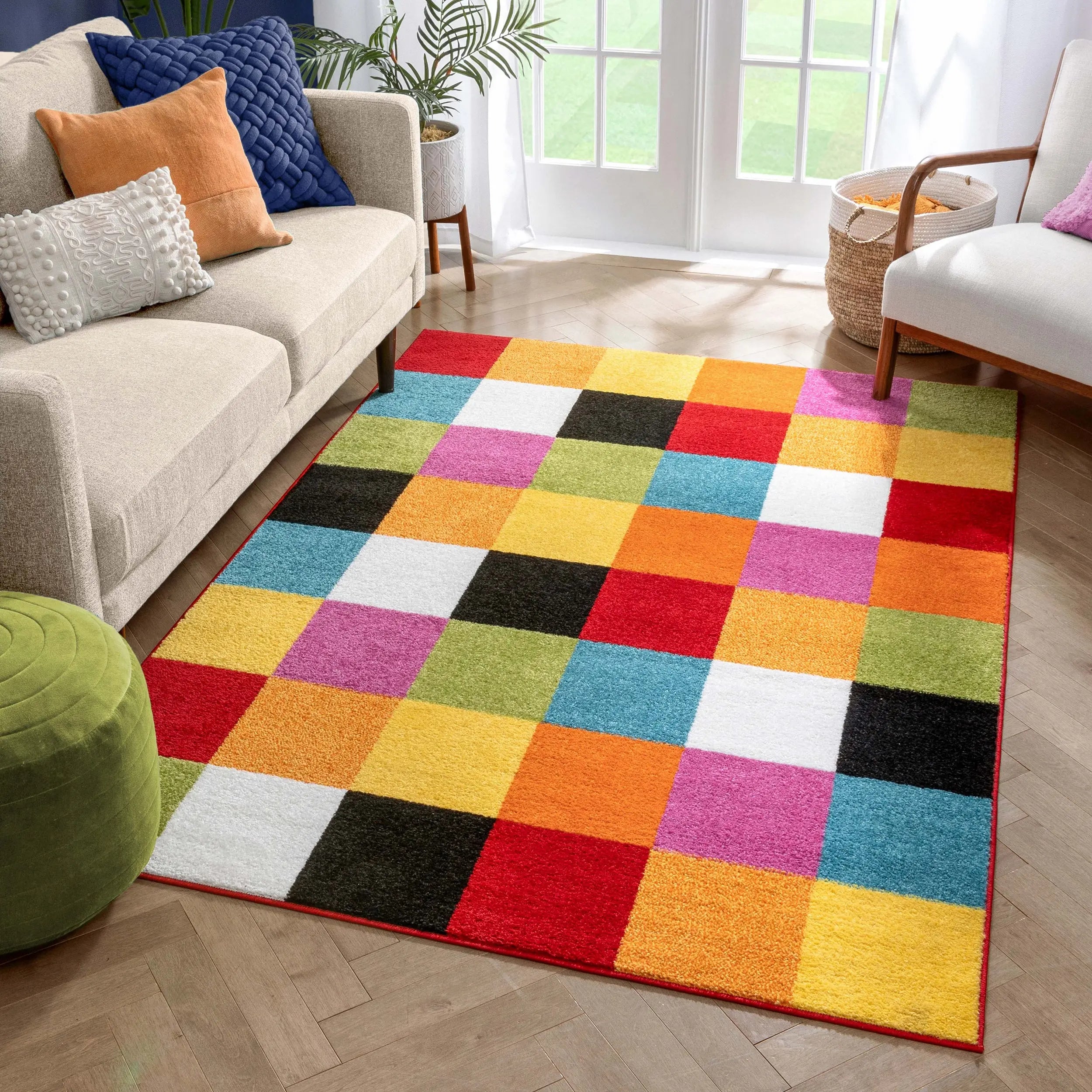 Starbright Bright Square Multi Rug、mySite、gigharbornorthrealestate