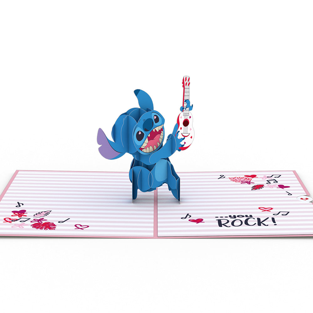 Disney's Stitch Rockin' Valentine Pop-Up Card、mySite、solidvoid