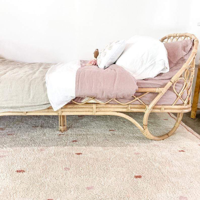 Cotton Berber Going Dotty Pink Washable Area Rug、mySite、gigharbornorthrealestate