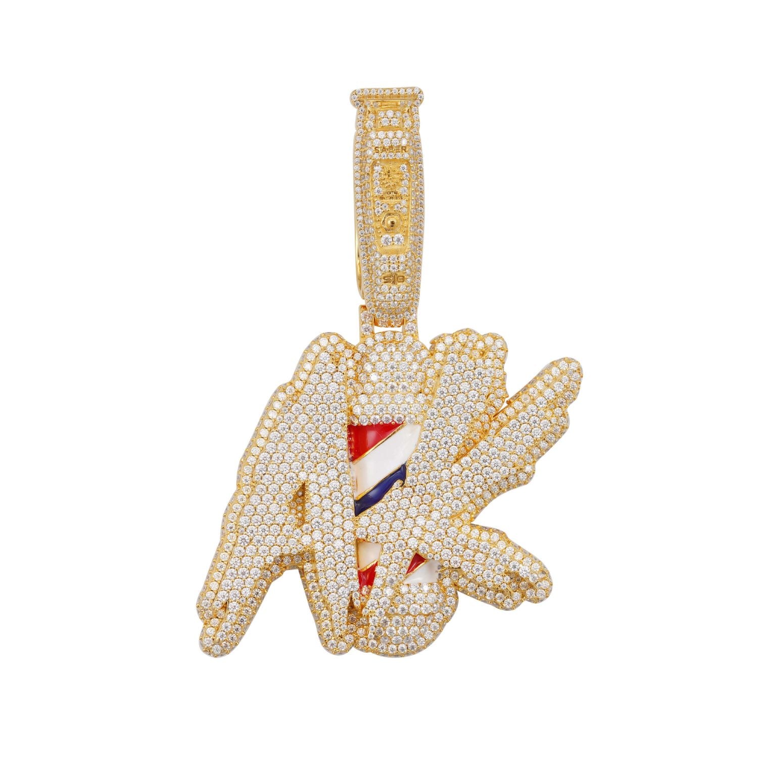 AK Pole Custom Moissanite Circle Pendant 14K Gold、mySite、hinf8tx79