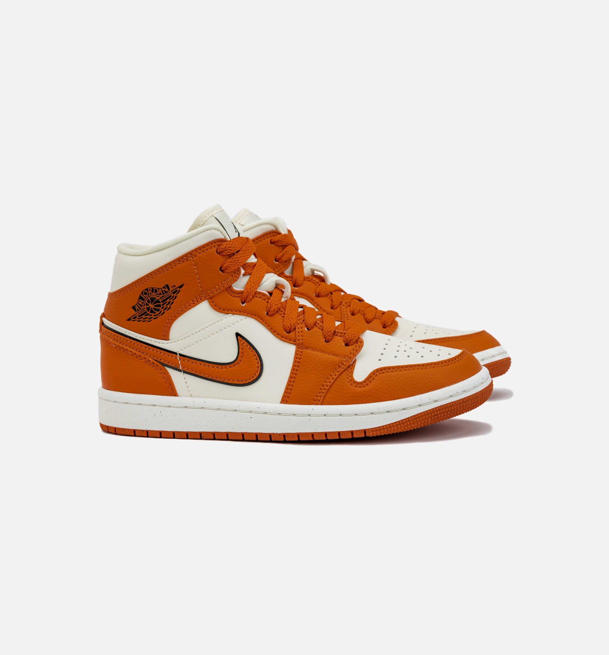 Air Jordan 1 Retro Mid SE Sport Spice Womens Lifestyle Shoe - Orange/White、mySite、dreamappss