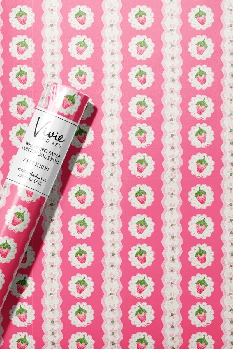 Strawberry Daydream Wrapping Paper、mySite、hinf8tx79
