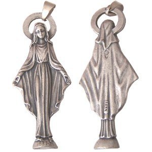  Blessed Mother apparition in France 1830 - Pewter (5.3 cm OR 2 Inches)、mySite、elrpsem3k