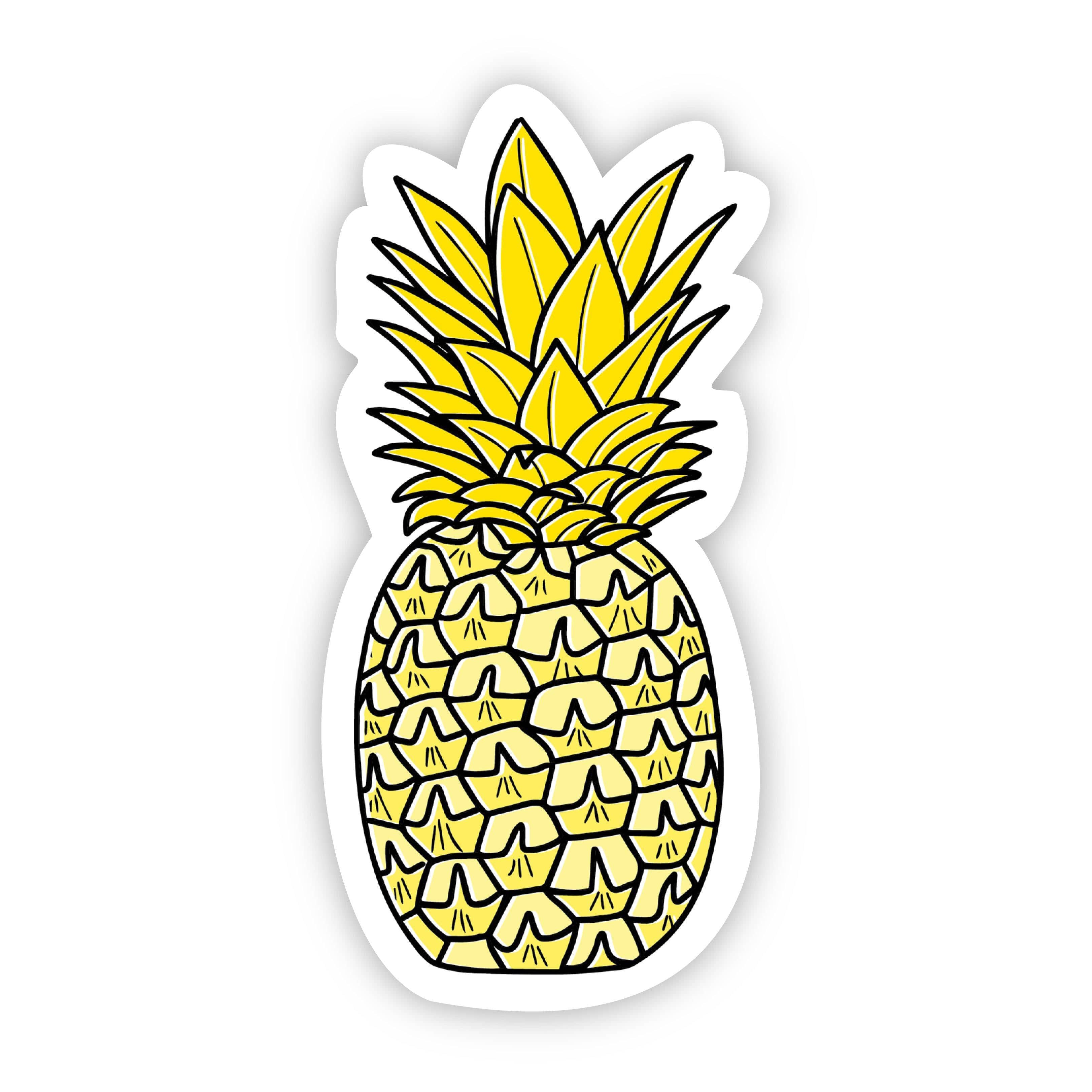  Pineapple Yellow Aesthetic Sticker、mySite、elrpsem3k
