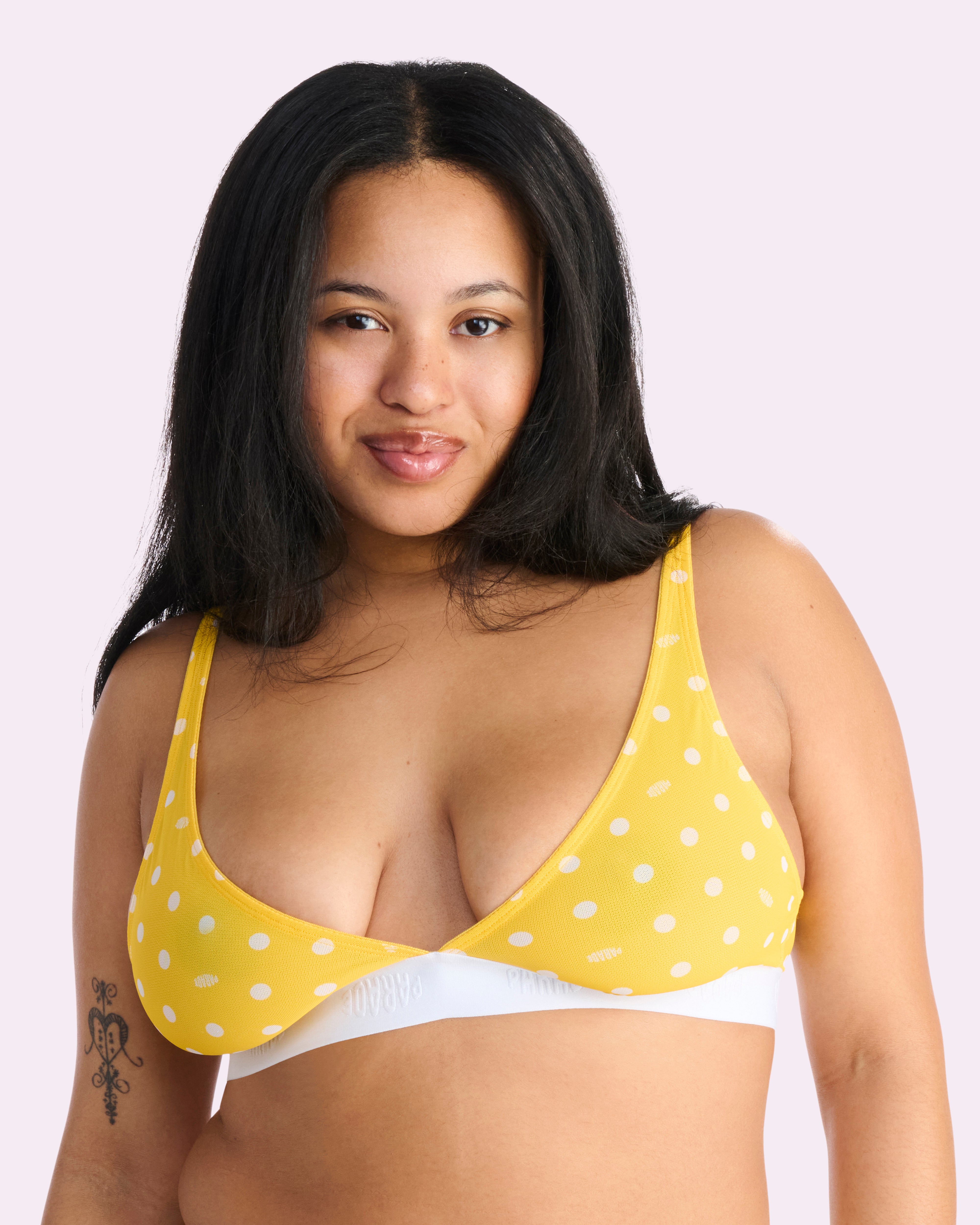 Silky Mesh Plunge Bralette | Silky Mesh (Parade Dots)、mySite、bengalsvssteelers