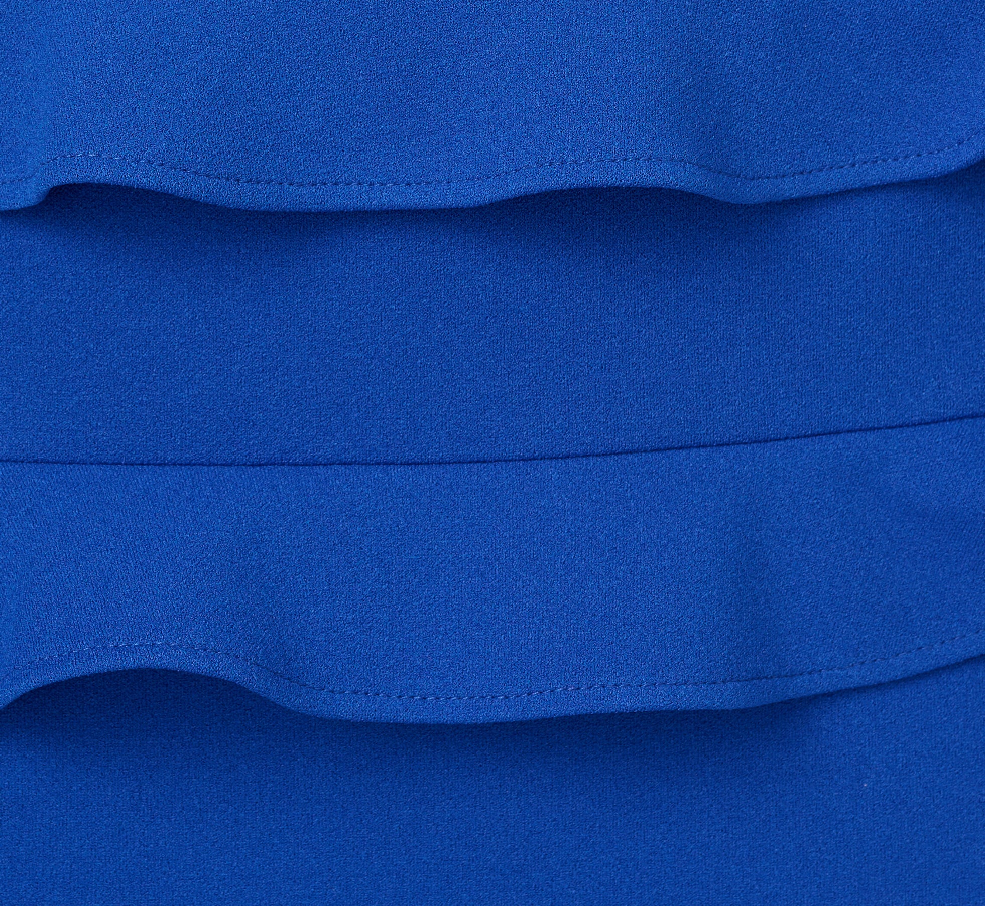 Sleeveless Crepe Flounce Midi Dress In True Blue、mySite、solidvoid