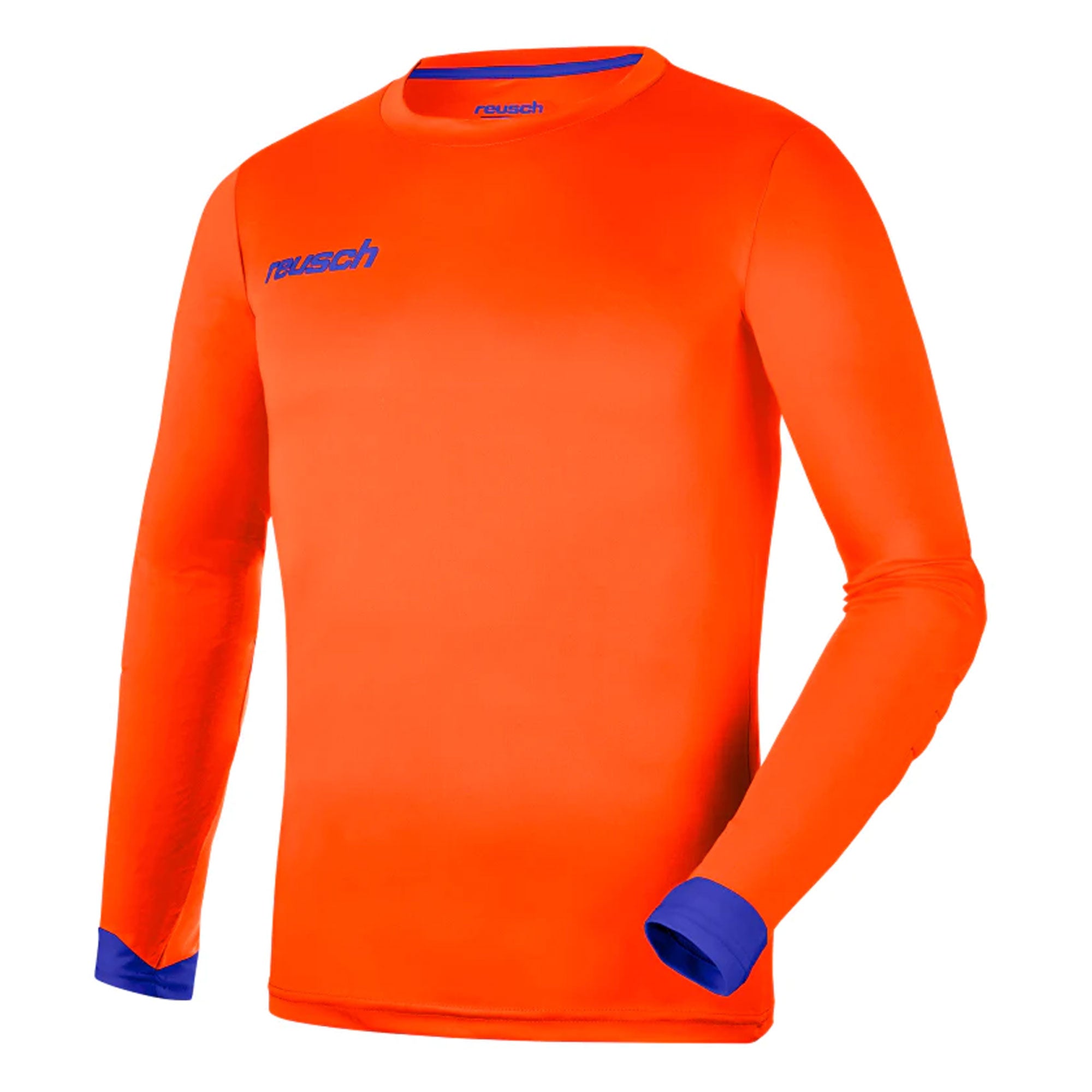 Reusch Kids Match Long Sleeve Padded Goalkeeper Jersey Orange/Blue、mySite、noshort