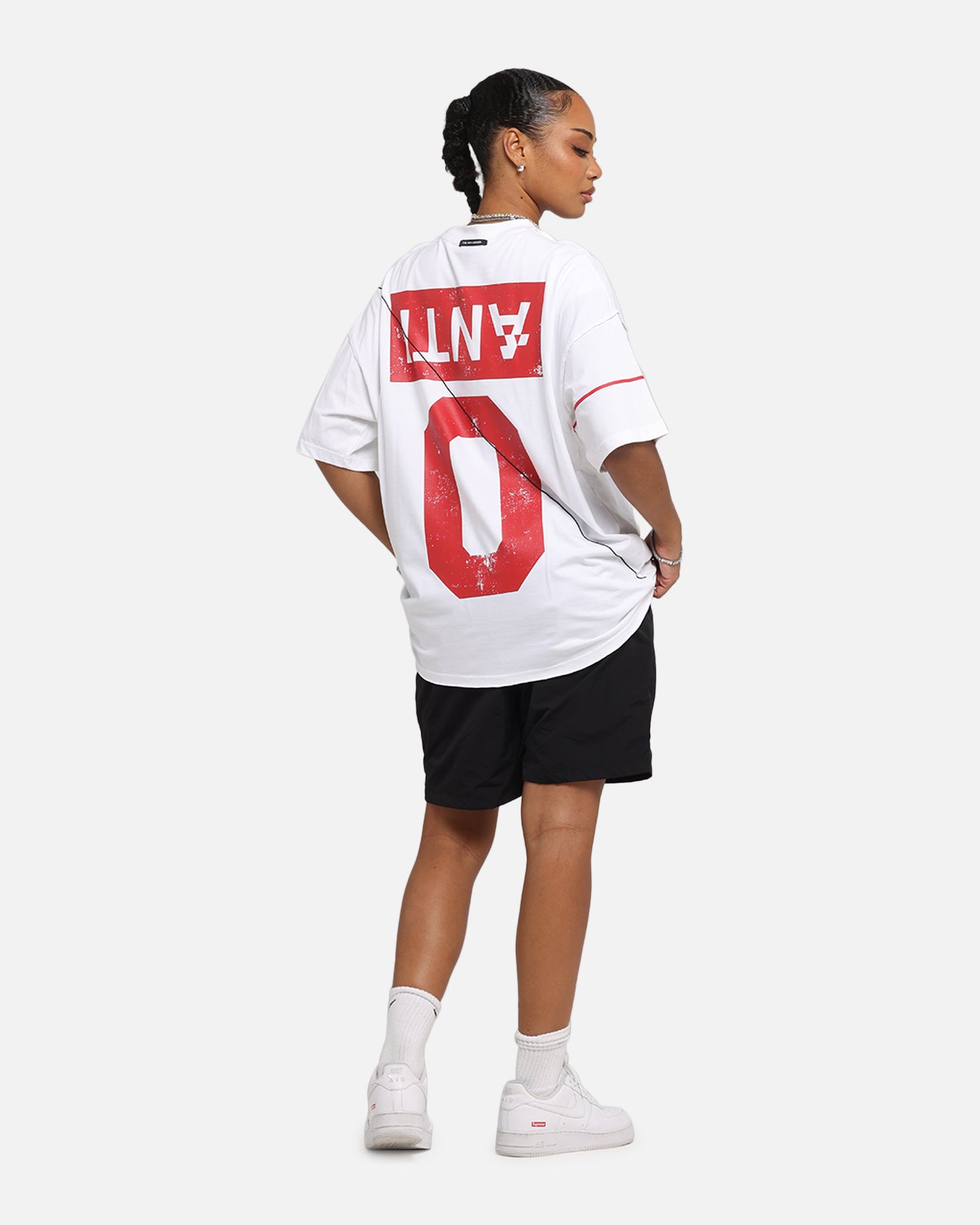 The Anti Order Azero Non Seam Oversized T-Shirt White/Red、mySite、zt4zffjzw