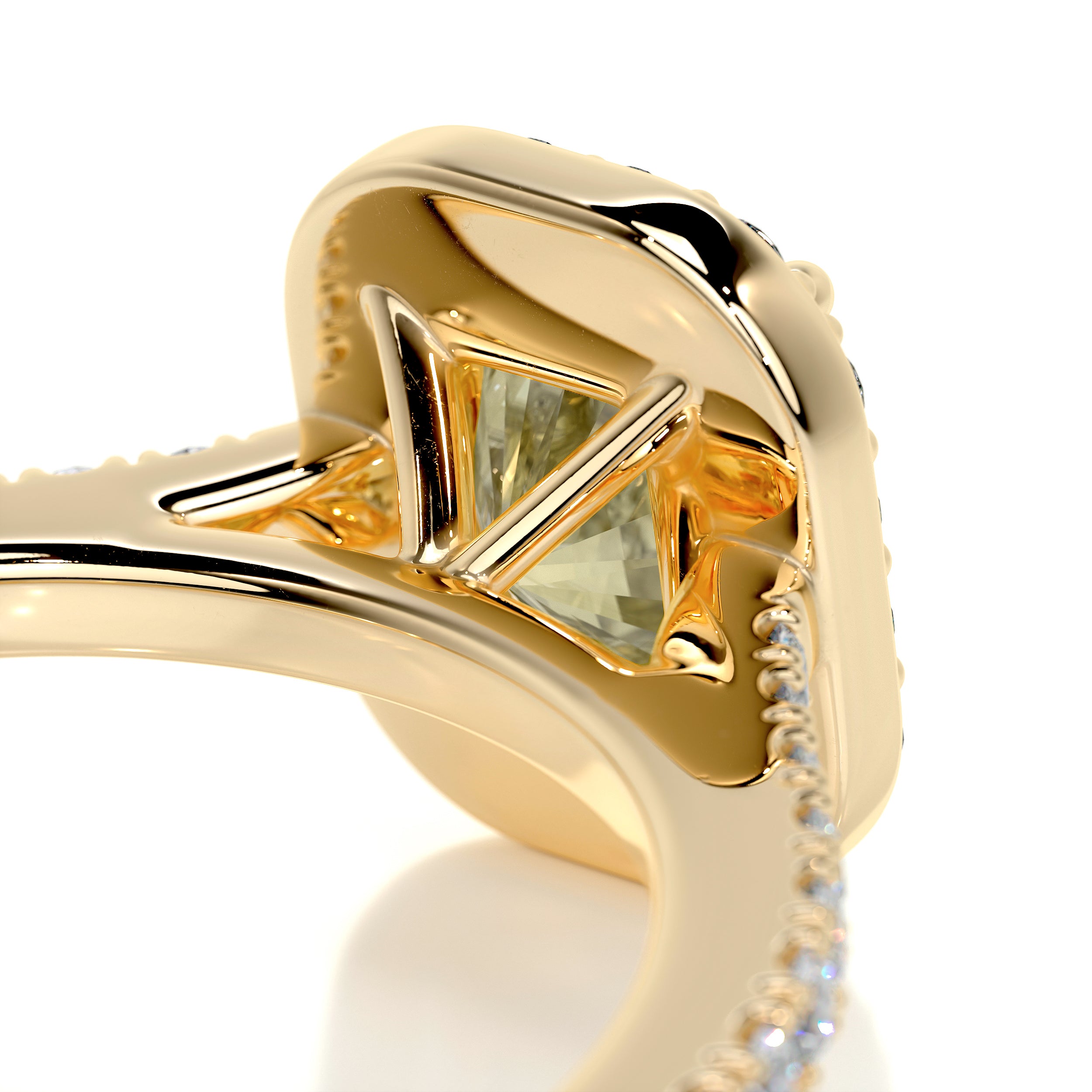 Cora Diamond Engagement Ring -18K Yellow Gold、mySite、hinf8tx79