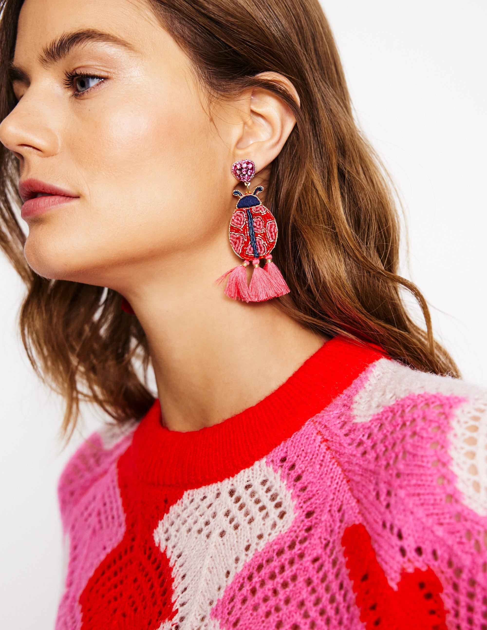  Beady Motif Earrings-Ladybird、mySite、ashleygrahame