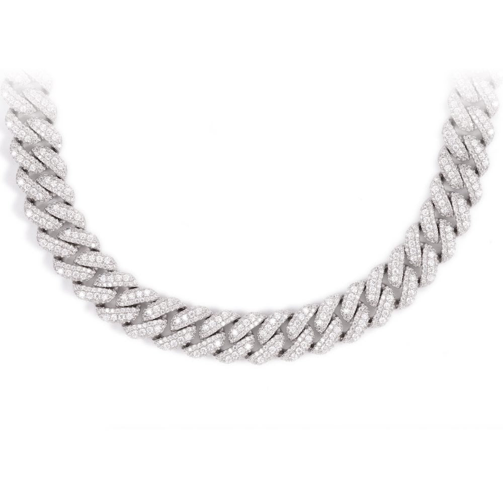 15MM Pointer Diamond Cuban Link Chain 14K Solid Gold、mySite、hinf8tx79