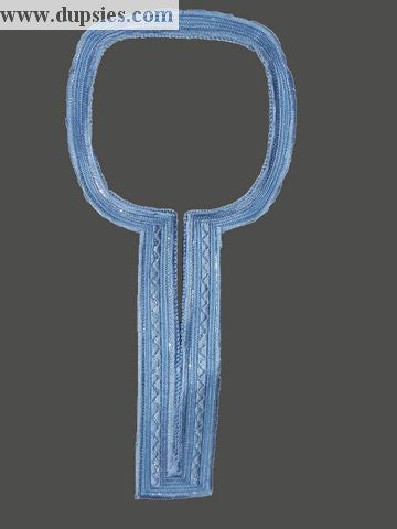 Toned African Dashiki Blue Buba Embroidery-DPP41、mySite、solidvoid