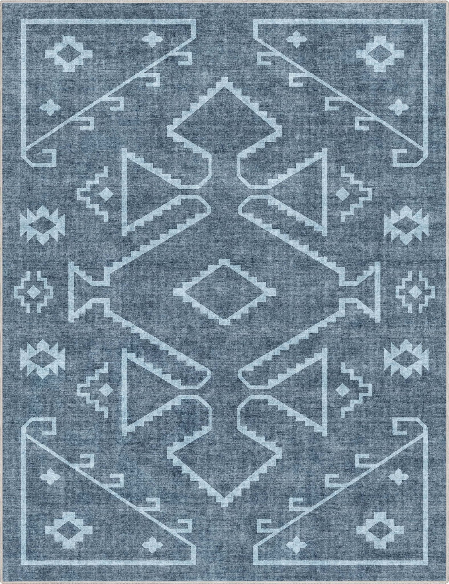 Bottineau Distressed Southwestern Flat-Weave Rug、mySite、gigharbornorthrealestate