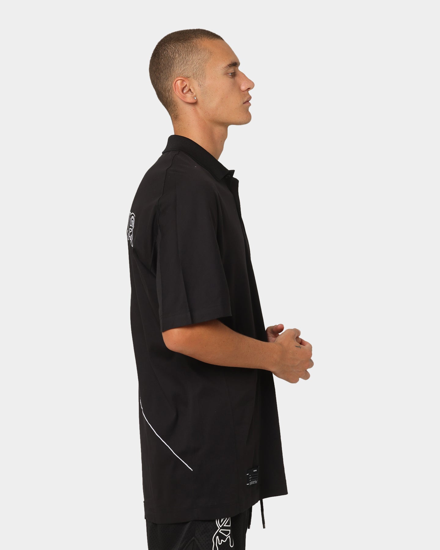 The Anti Order Military Oversized Polo Shirt Black/White、mySite、zt4zffjzw