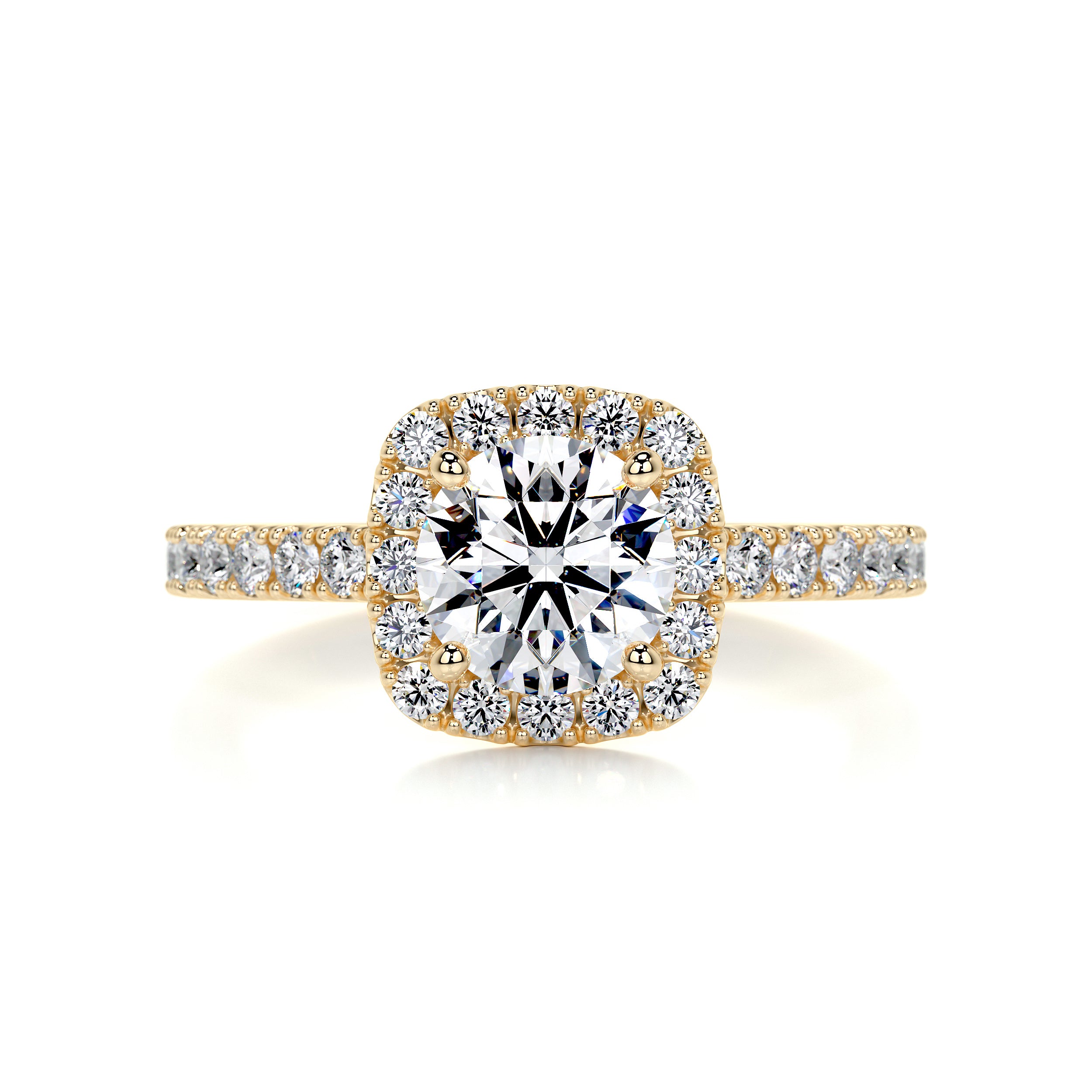 Claudia Diamond Engagement Ring -18K Yellow Gold、mySite、hinf8tx79