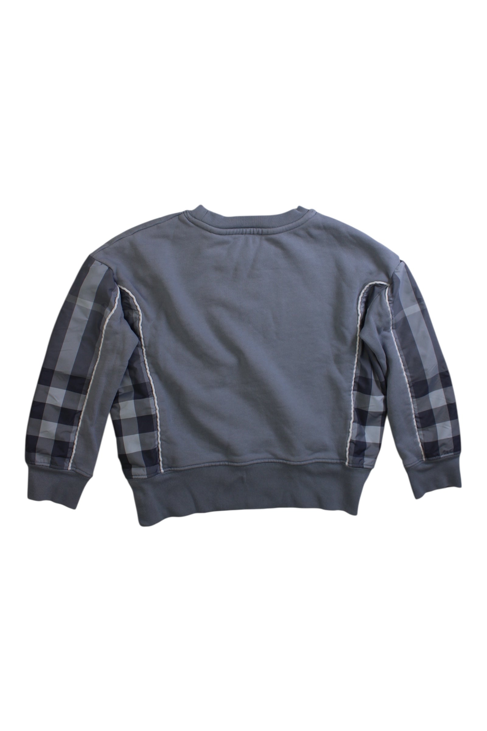 Burberry Crewneck Sweatshirt With Checkered Sleeves 4T、mySite、g9winljtr