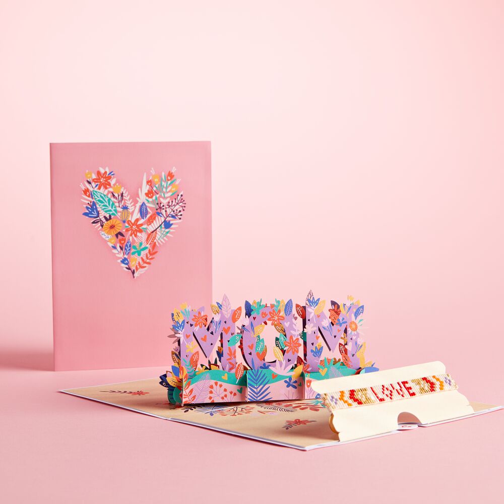 Love for Mom Vibrant Card with Bracelet、mySite、solidvoid