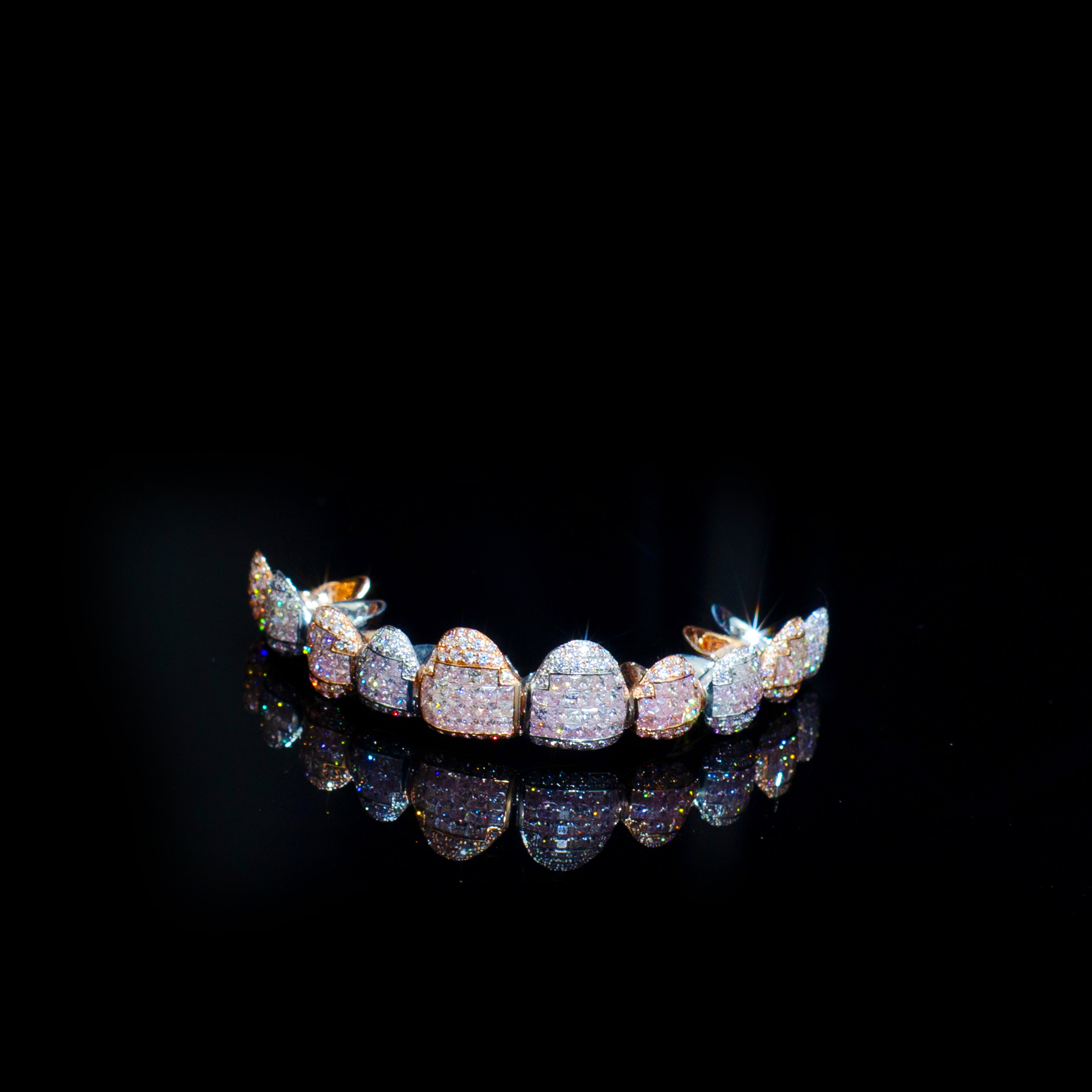 10 on 10 VVS Moissanite Diamond Grillz、mySite、hinf8tx79