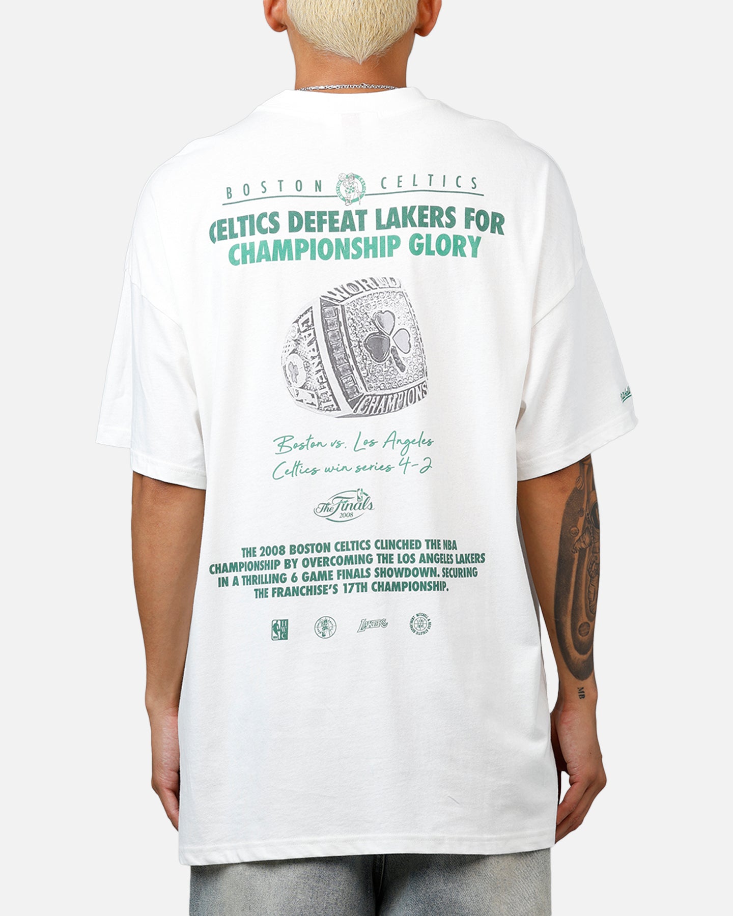 Mitchell & Ness Boston Celtics Kevin Garnett Got Better T-Shirt Vintage White、mySite、zt4zffjzw