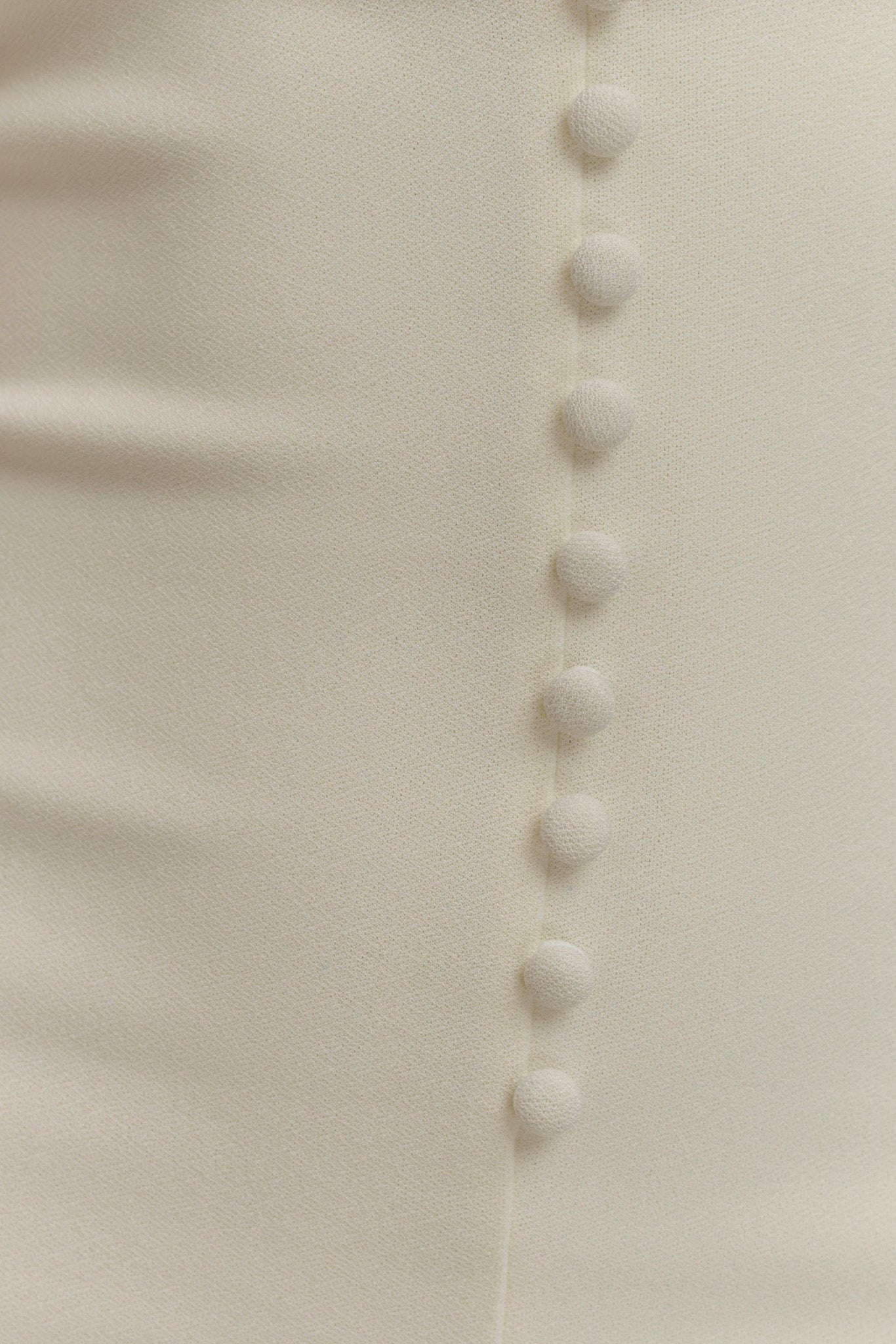 Annita Crepe Halter Midi Dress - Ivory、mySite、solidvoid