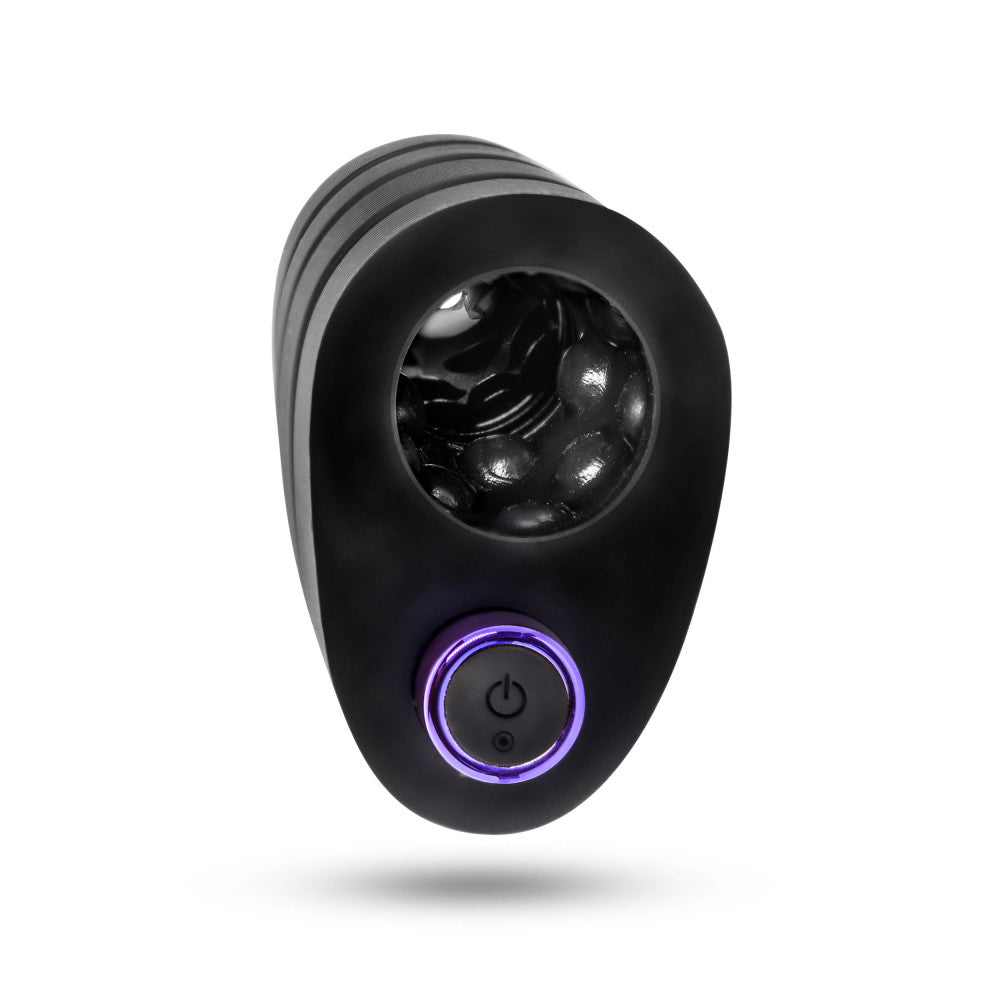 M Elite Platinum By Blush® | Strōk 5 Inch Vibrating Masturbator with Pleasure Chambers - Made with Purio™ Ultra Soft Liquid Silicone、mySite、bottomscart