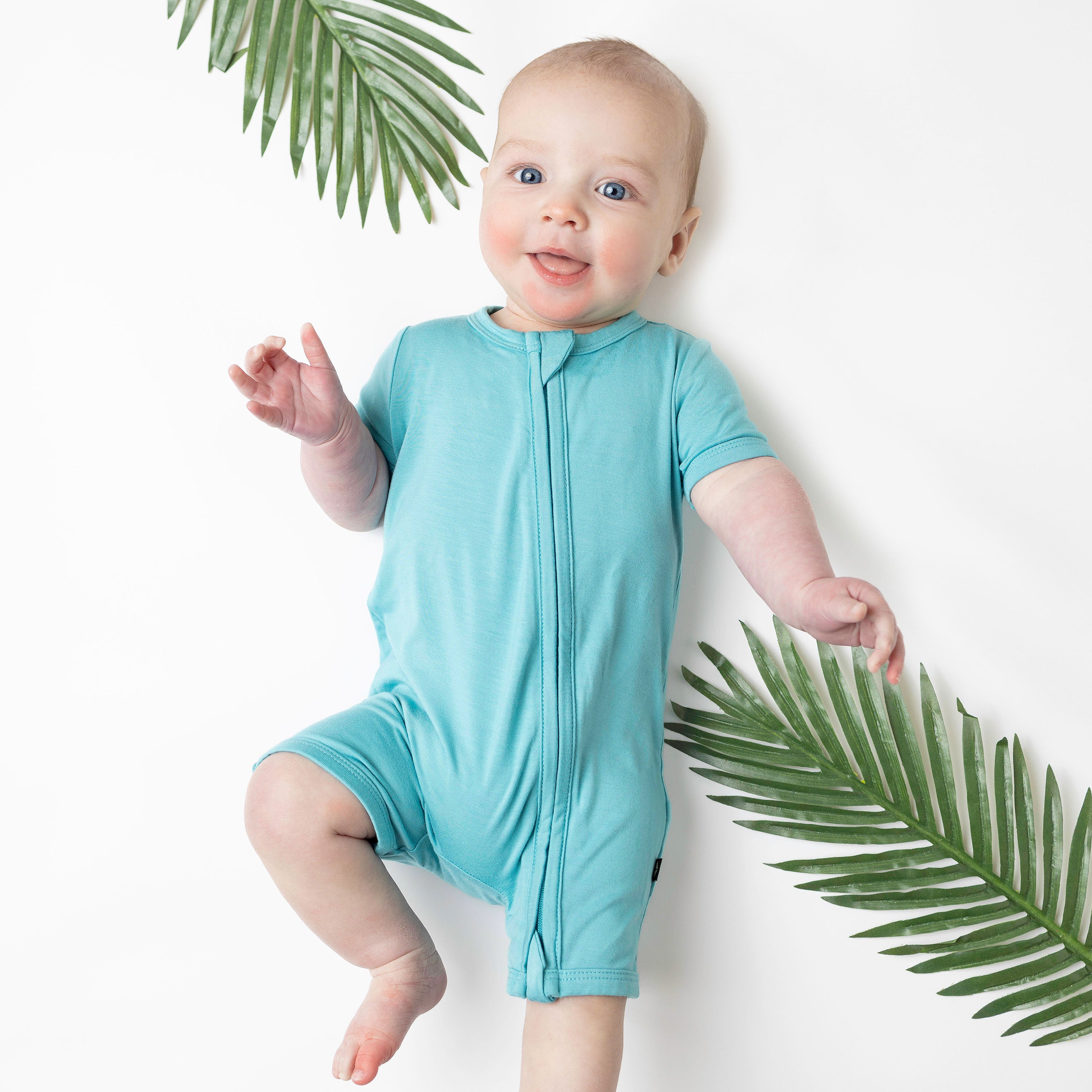  Zippered Shortall Romper in Makai、mySite、layawaytickets