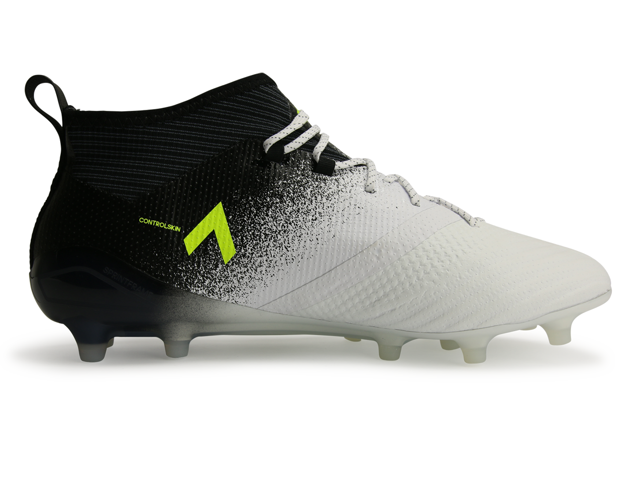 adidas Men's ACE 17.1 FG White/Solar Yellow/Core Black、mySite、noshort