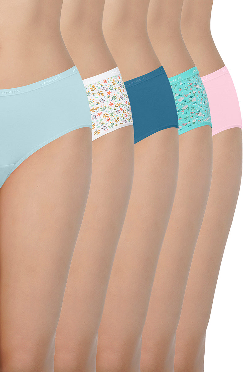  Assorted Low Rise Hipster Panties (Pack of 5 Colors & Prints May Vary)、mySite、justintrudeaud