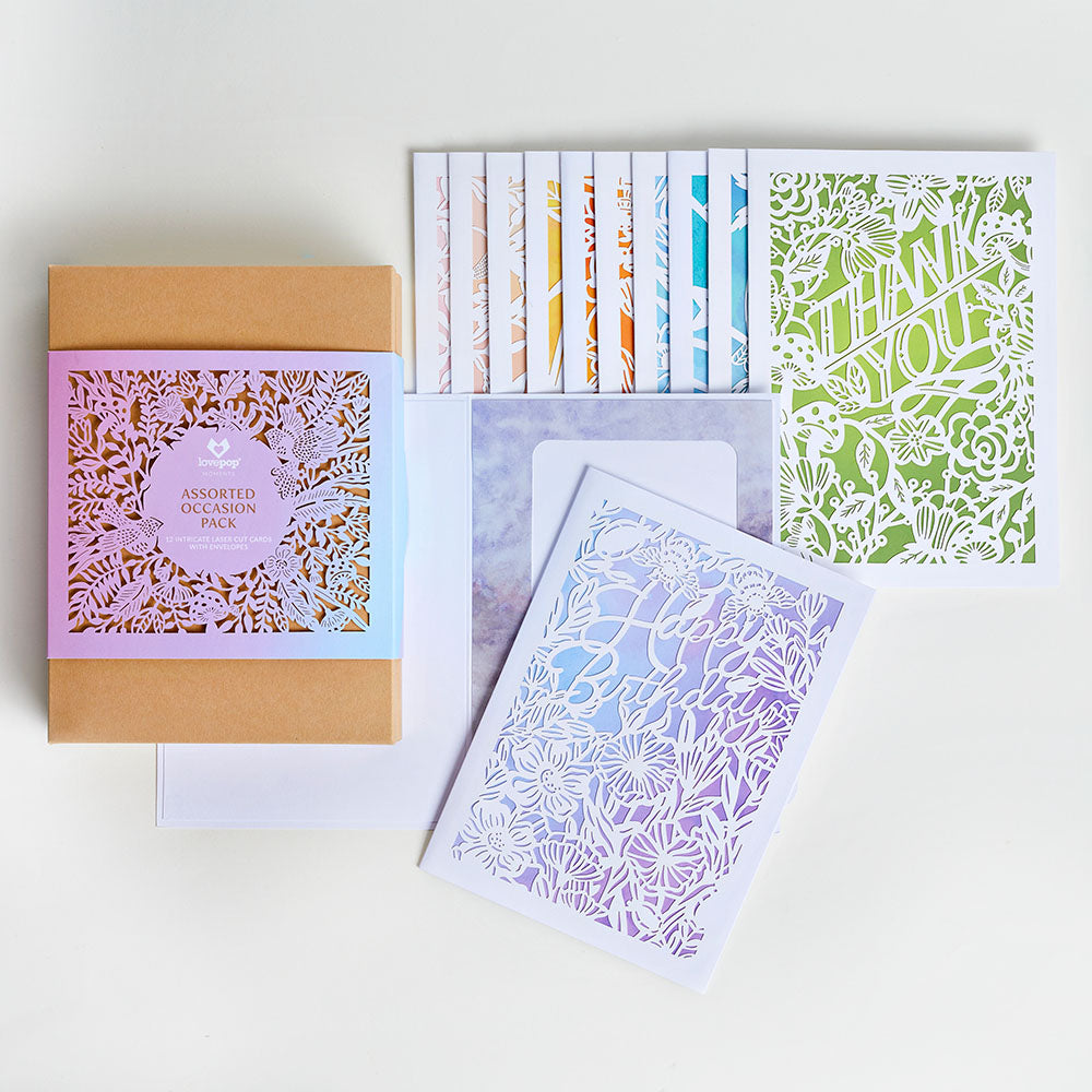 Occasion Pack (Assorted 12-Pack): Lovepop Moments™ Card、mySite、solidvoid