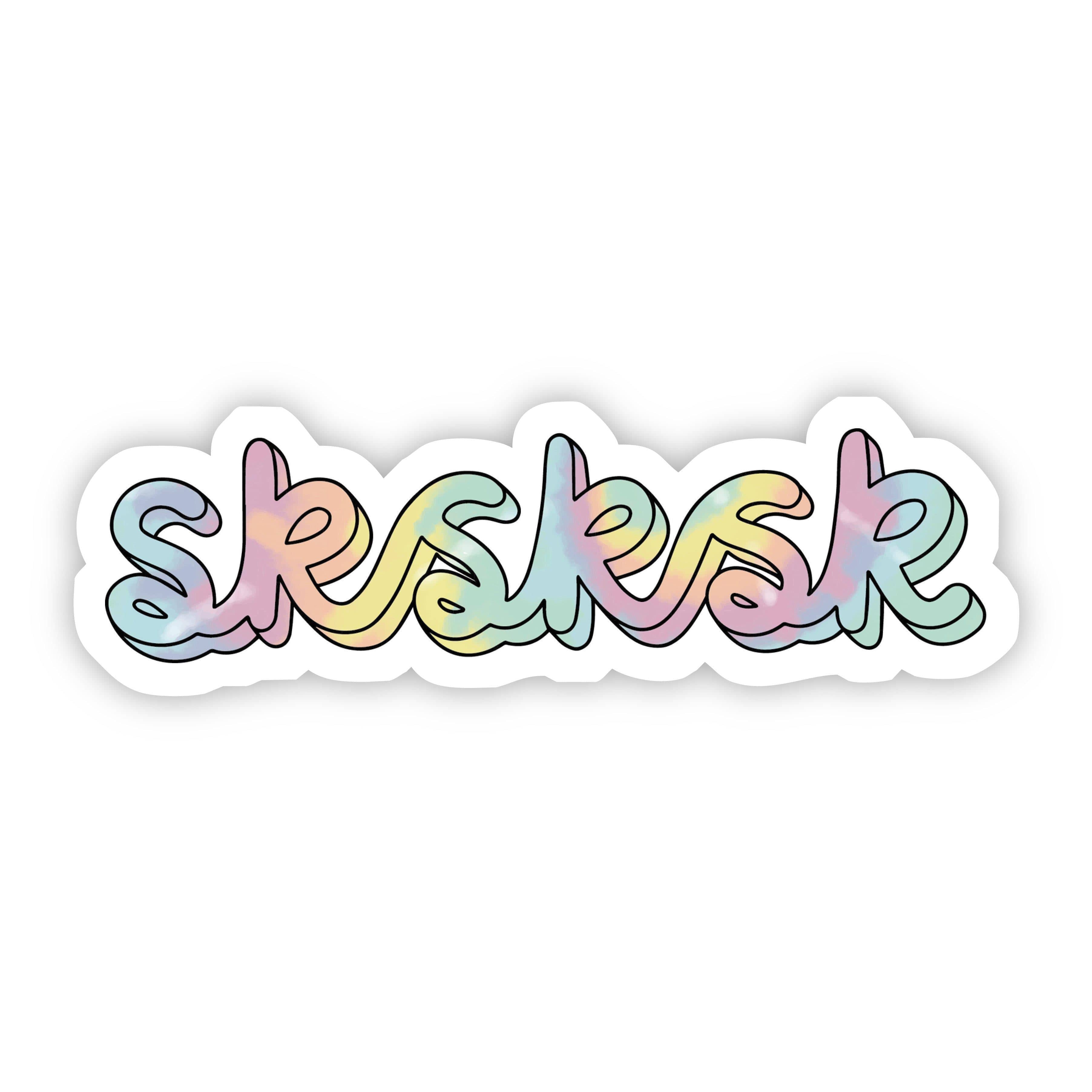  Sksksk Tie Dye Aesthetic Sticker、mySite、elrpsem3k