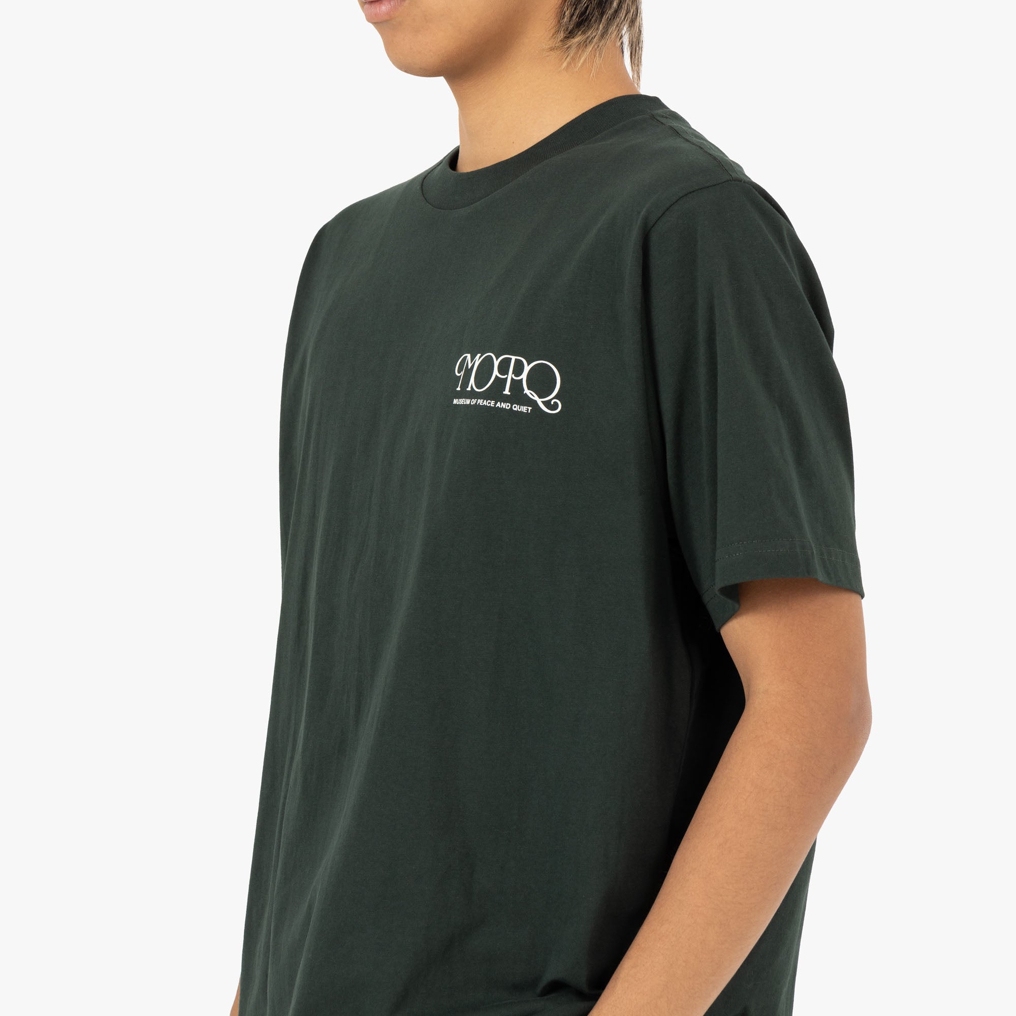  Museum of Peace & Quiet Free Hand T-shirt / Pine、mySite、merchandisen