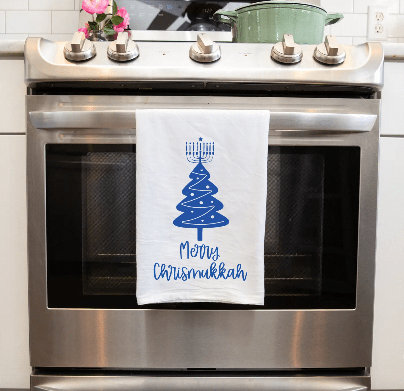 Merry Chrismukkah Tea Towel、mySite、topwebapps