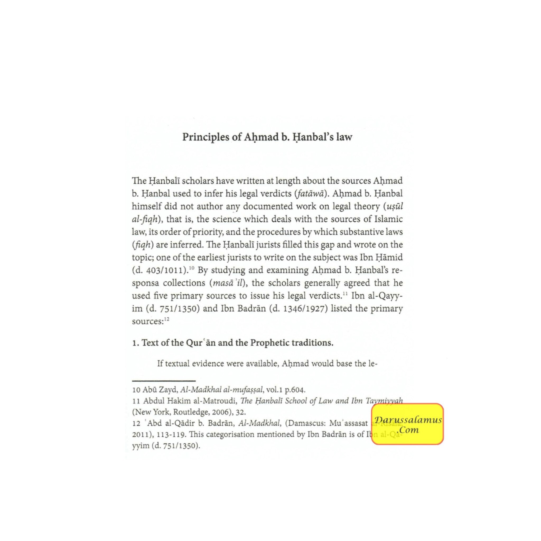 An Epitome of Hanbali Substantive Law By Yusuf b. Abd al-Hadi’s Hanbali、mySite、topwebapps
