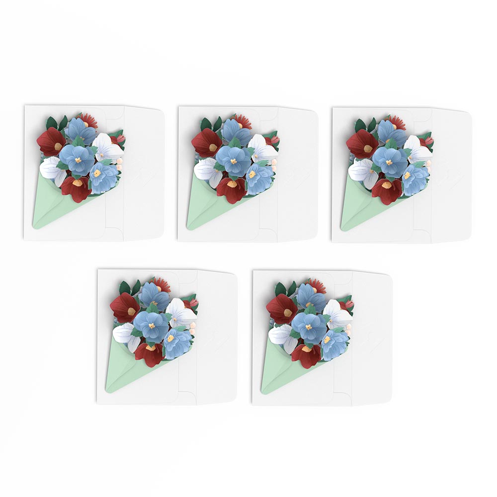 Frosted Floral Little Blooms (Notecard 5-Pack)、mySite、solidvoid