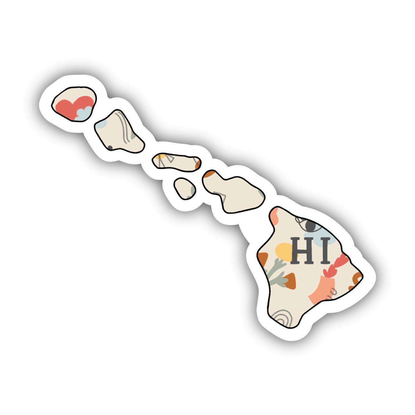  Hawaii Abstract Pattern Sticker、mySite、elrpsem3k