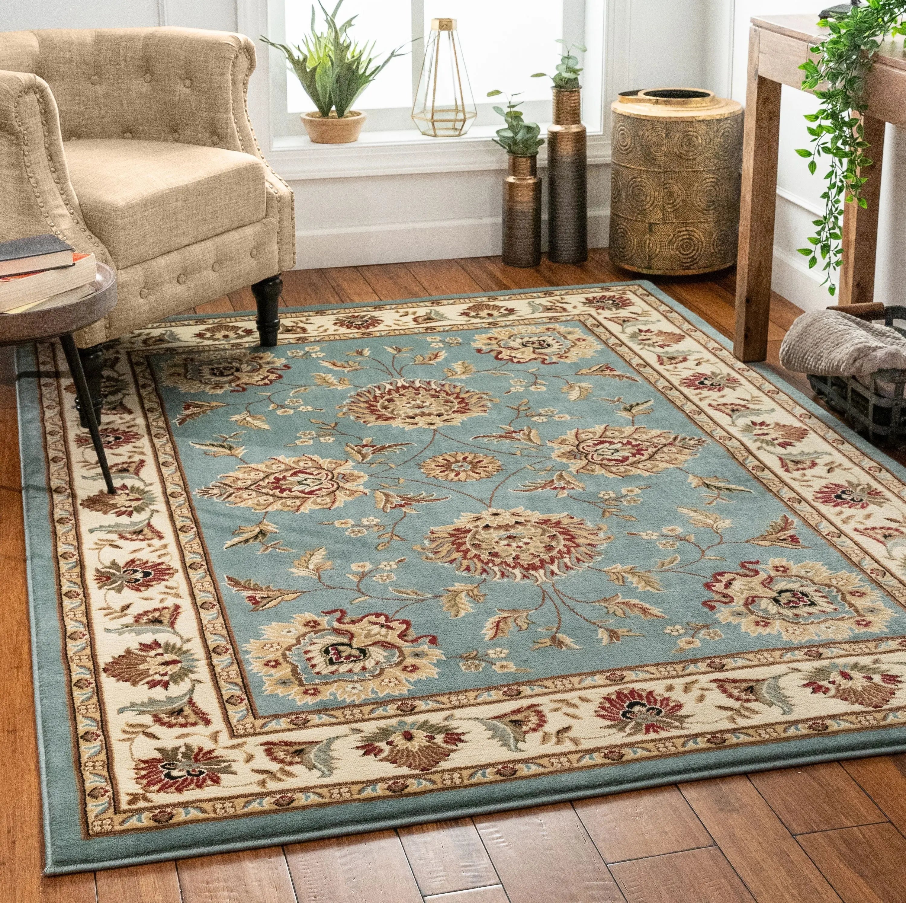 Abbasi Light Blue Traditional Rug、mySite、gigharbornorthrealestate