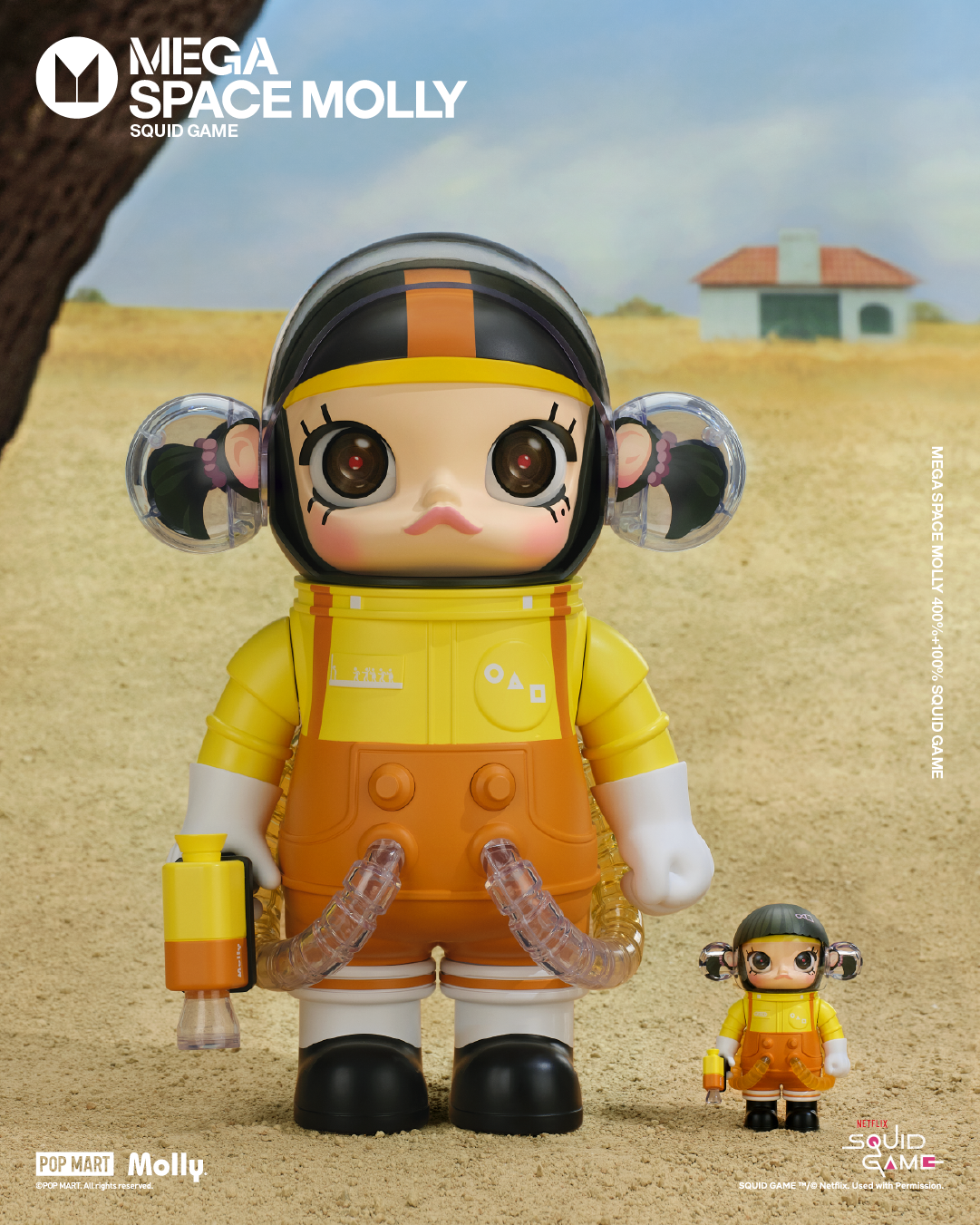  POP MART MEGA SPACE MOLLY 400%+100% Squid Game、mySite、greenlandpopulation