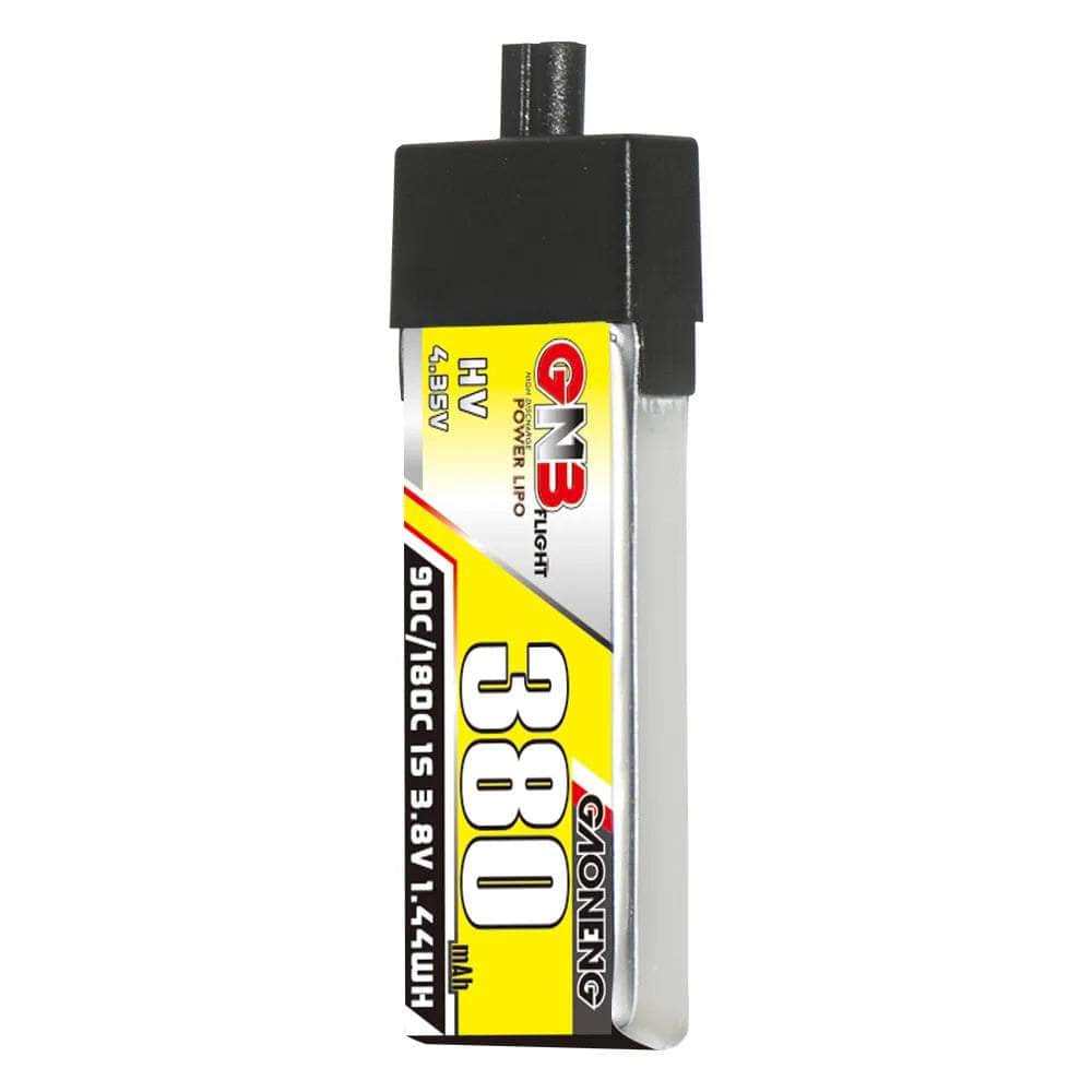  Gaoneng GNB 3.8V 1S 380mAh 90C LiHV Whoop/Micro Battery w/ Plastic Head - A30、mySite、merchandisen