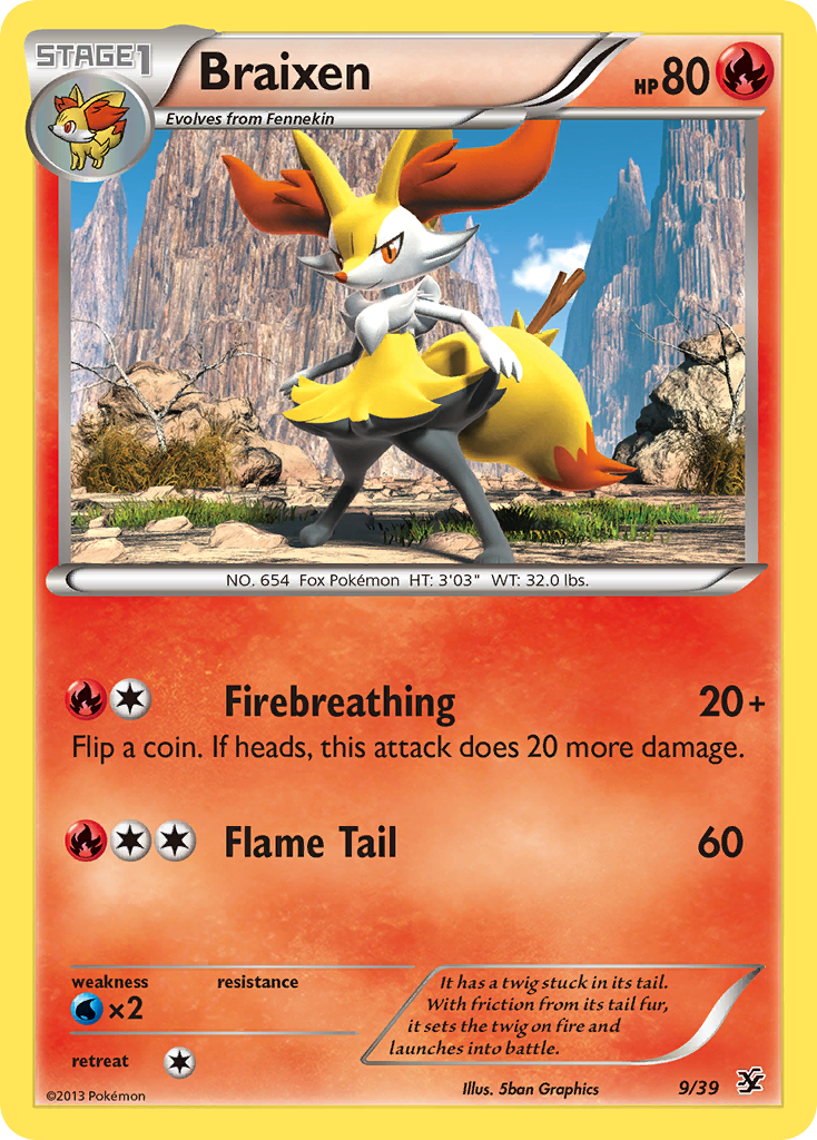 Braixen (9/39) XY: Kalos Starter Set、mySite、waistdrama