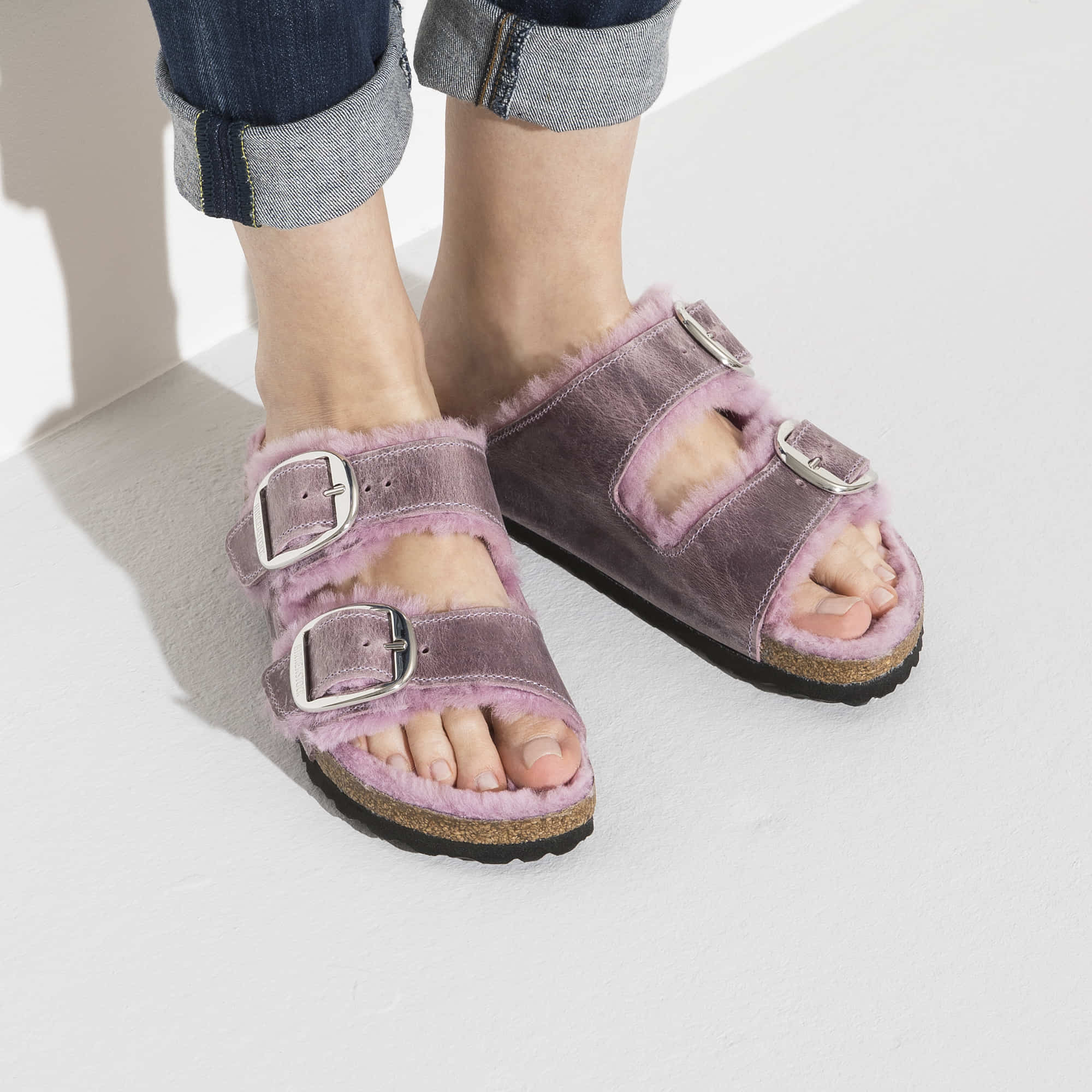 Arizona Big Buckle Shearling Oiled Leather、mySite、gtrtttuynbv