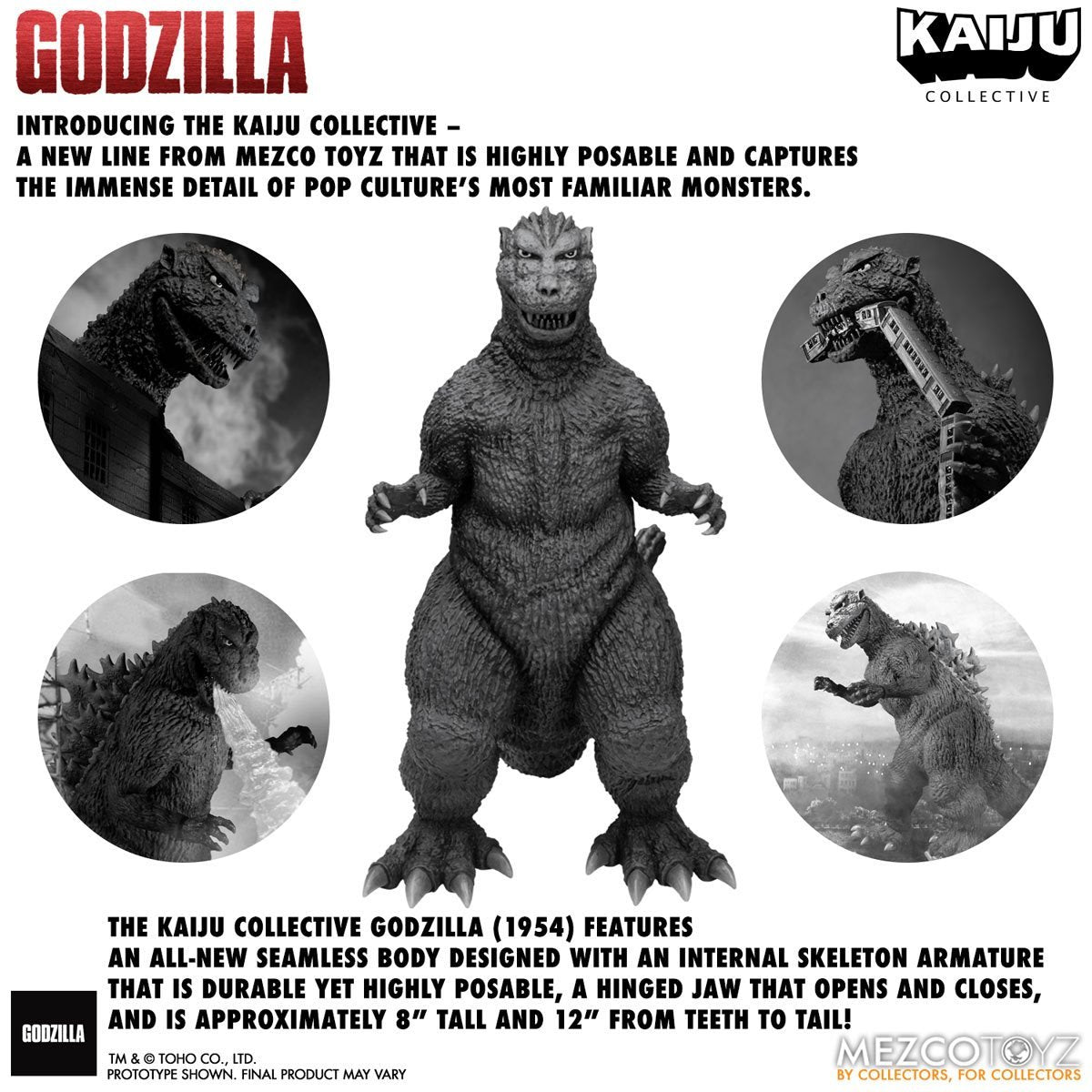 Godzilla (1954) Mezco Kaiju Collective Godzilla (Black & White)、mySite、hgirdovlk