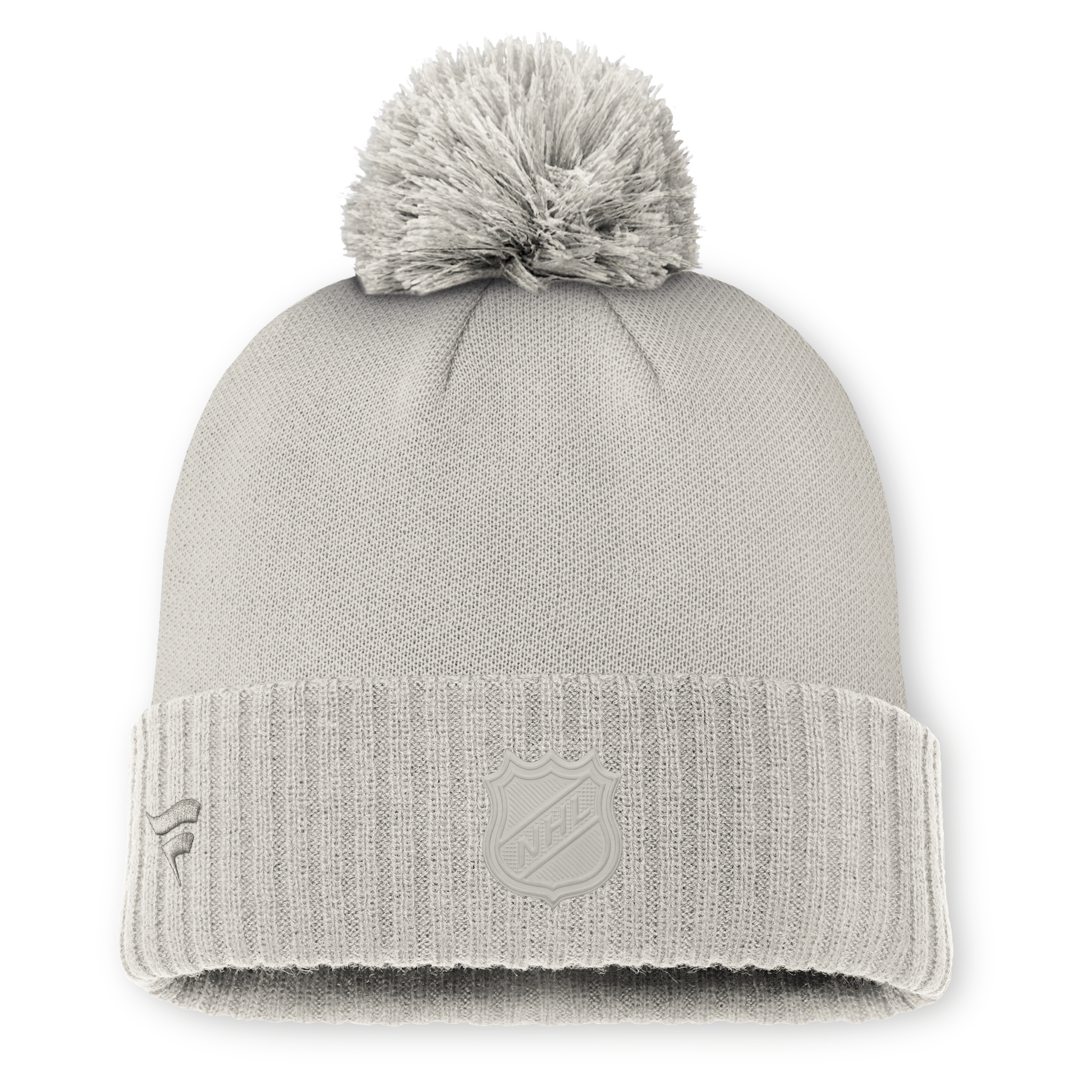 2024 Authentic Pro Road Cuffed Pom Knit Toque - GREY