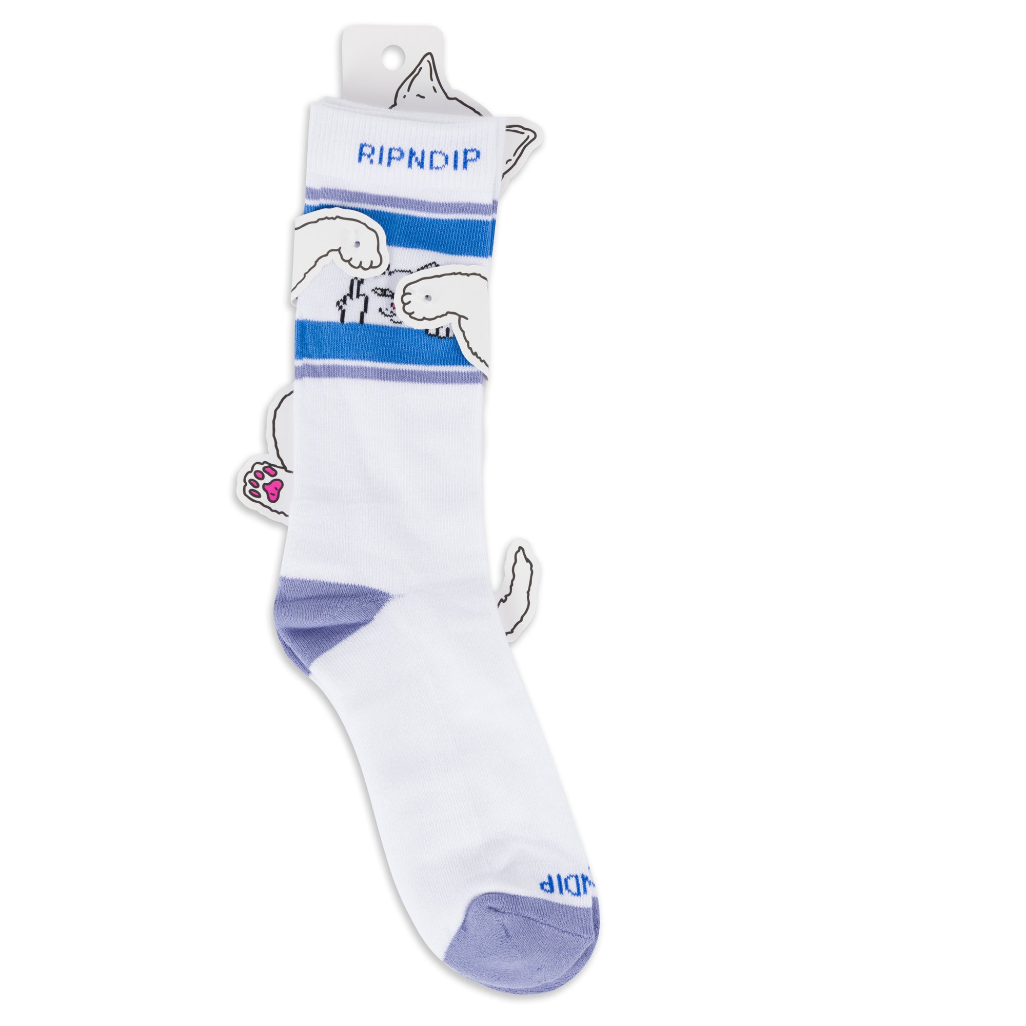  Peeking Nermal Socks (White/Lilac)、mySite、merchandisen