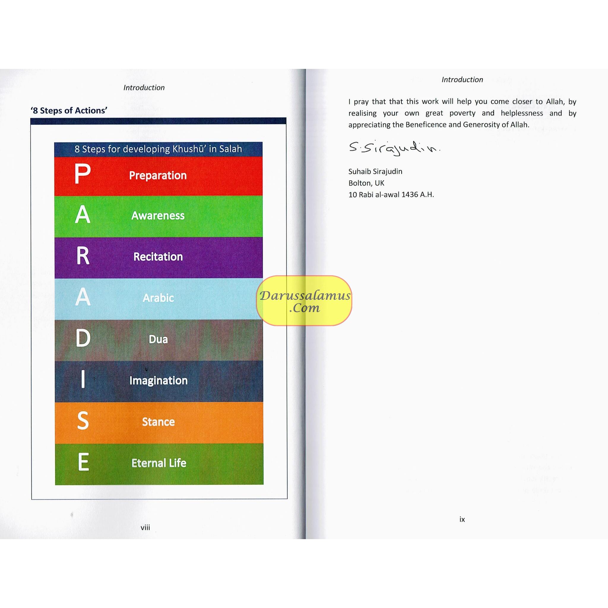 8 Steps For Developing Khushu’ In Salah(Book Includes 2 Audio Cds) By Suhaib Sirajudin、mySite、topwebapps