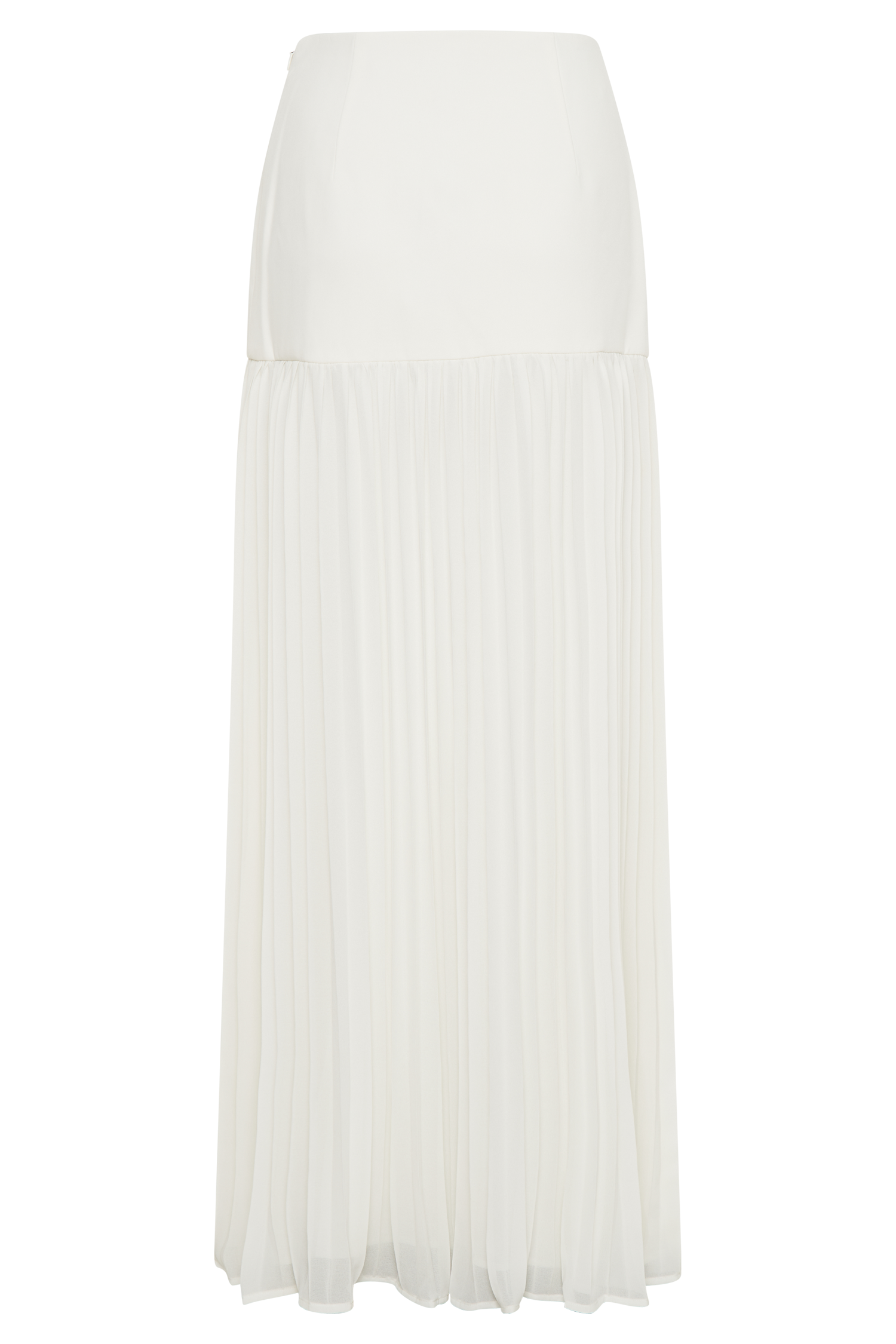 Jillian Pleated Maxi Skirt - Ivory、mySite、solidvoid