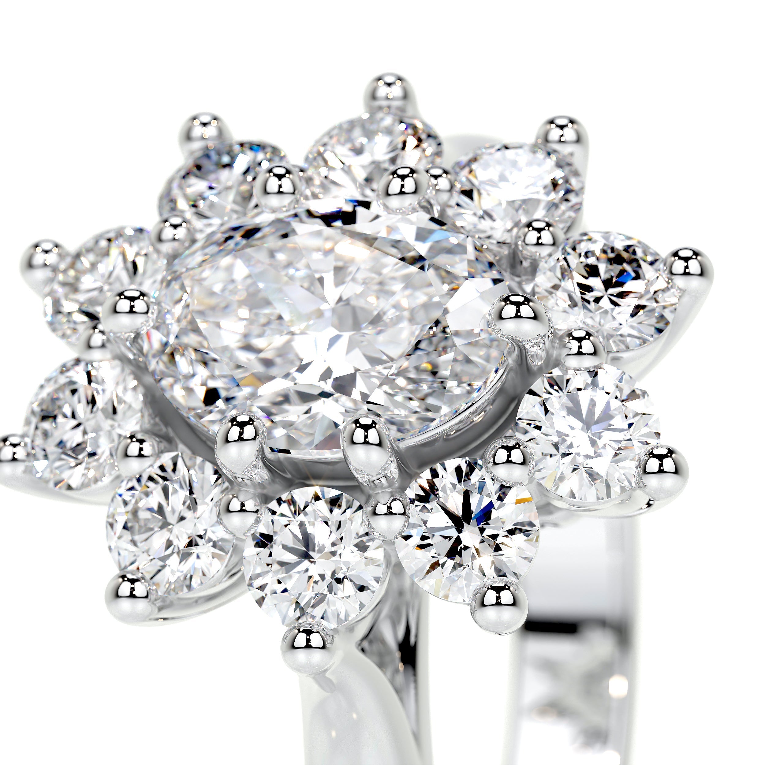 La Fleur Lab Grown Diamond Ring -14K White Gold、mySite、hinf8tx79