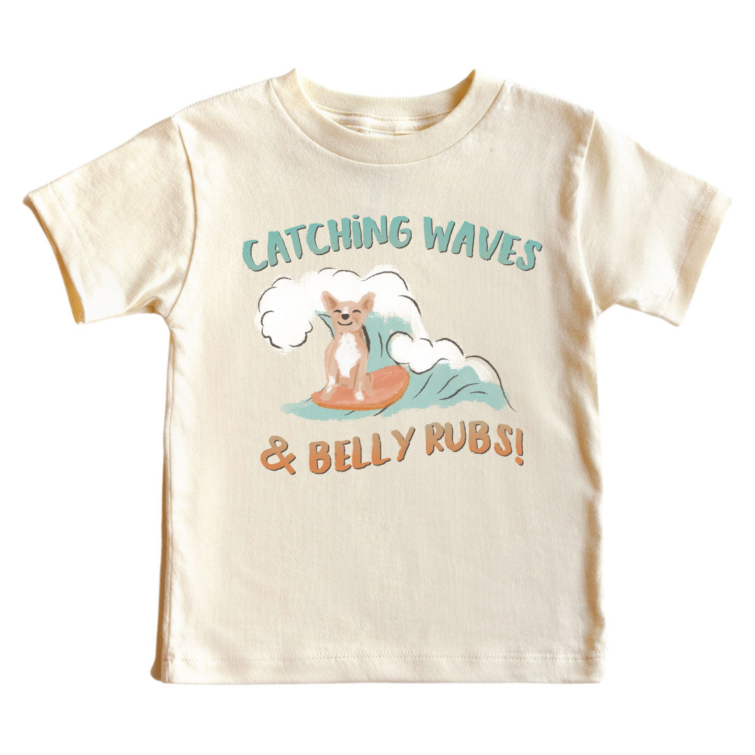  Catching Waves & Belly Rubs Kids Graphic Tee | Natural、mySite、layawaytickets
