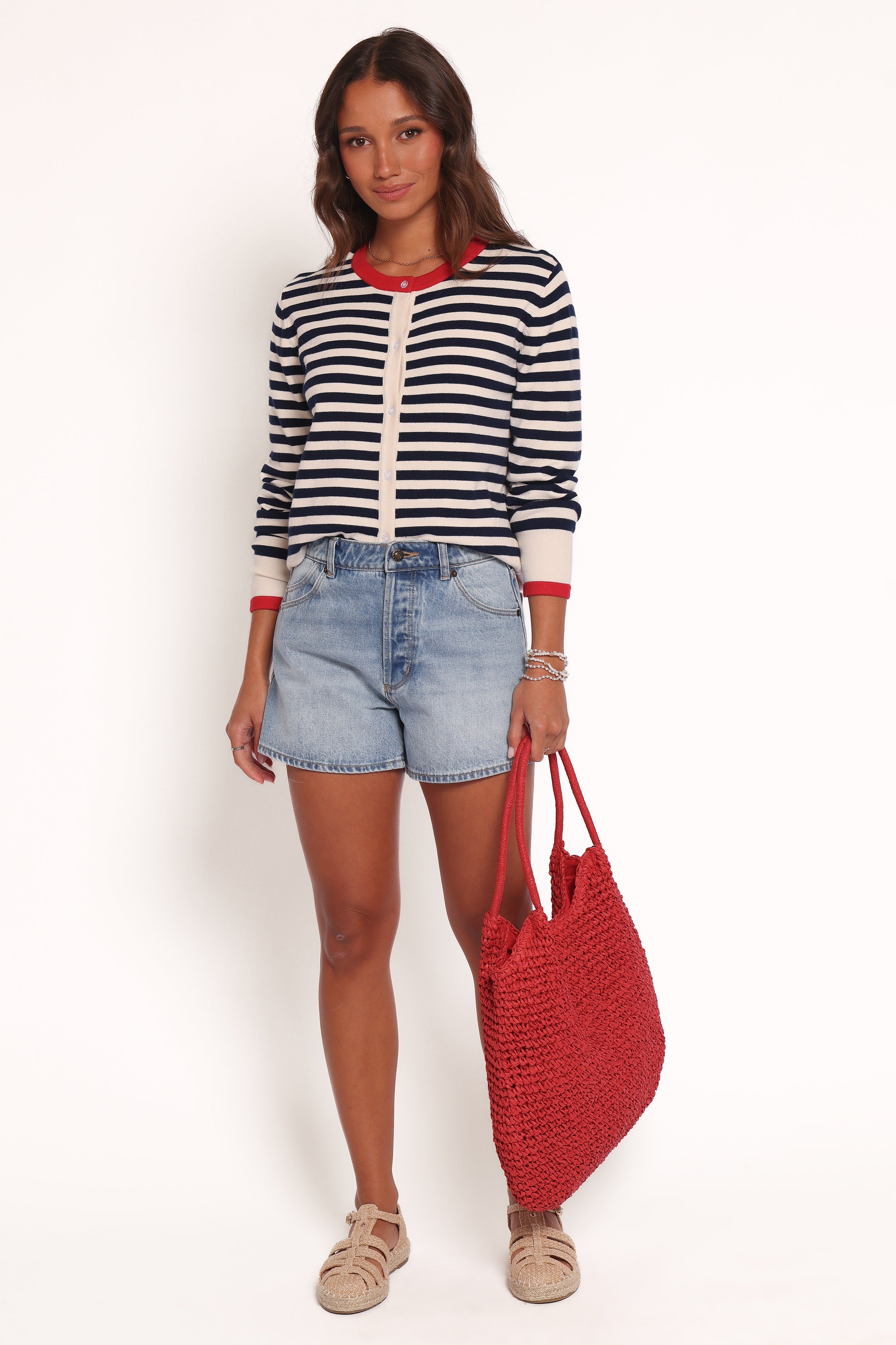  Scout Stripe Cardigan - Blue Stripe、mySite、sugarbowlscore