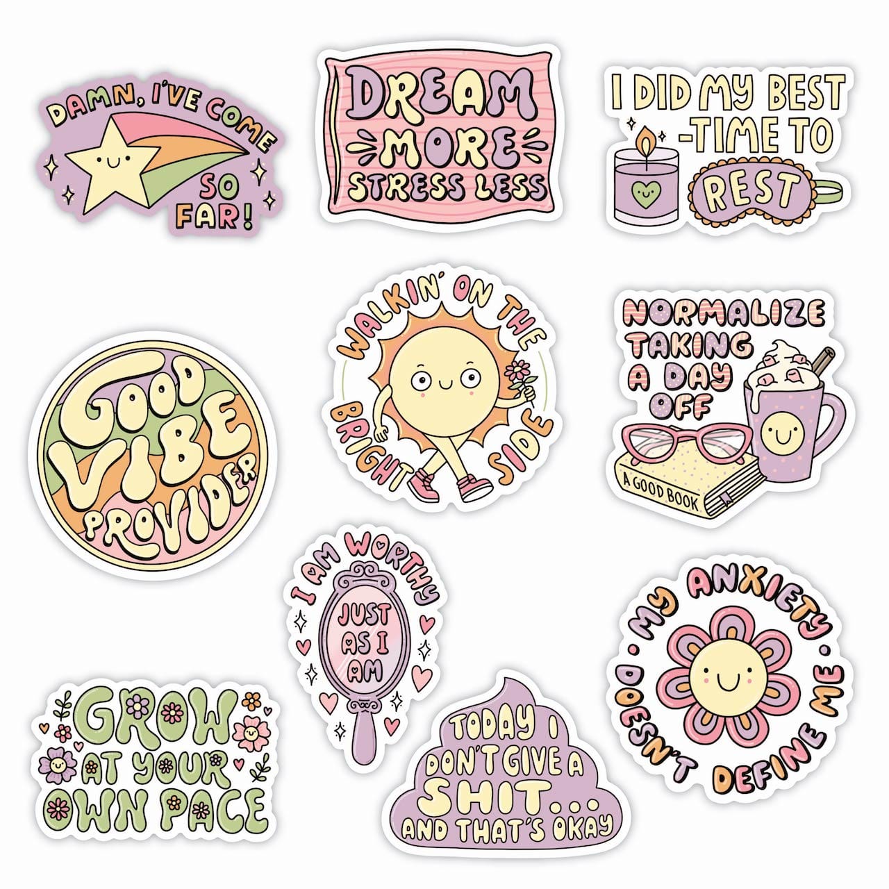  Brightside Sticker 10 Pack、mySite、ghnorth