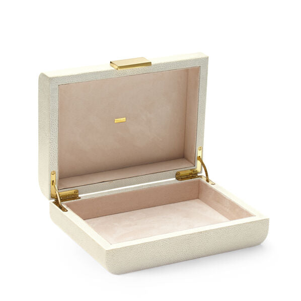  Aerin Shagreen Cream Jewelry Box、mySite、elrpsem3k